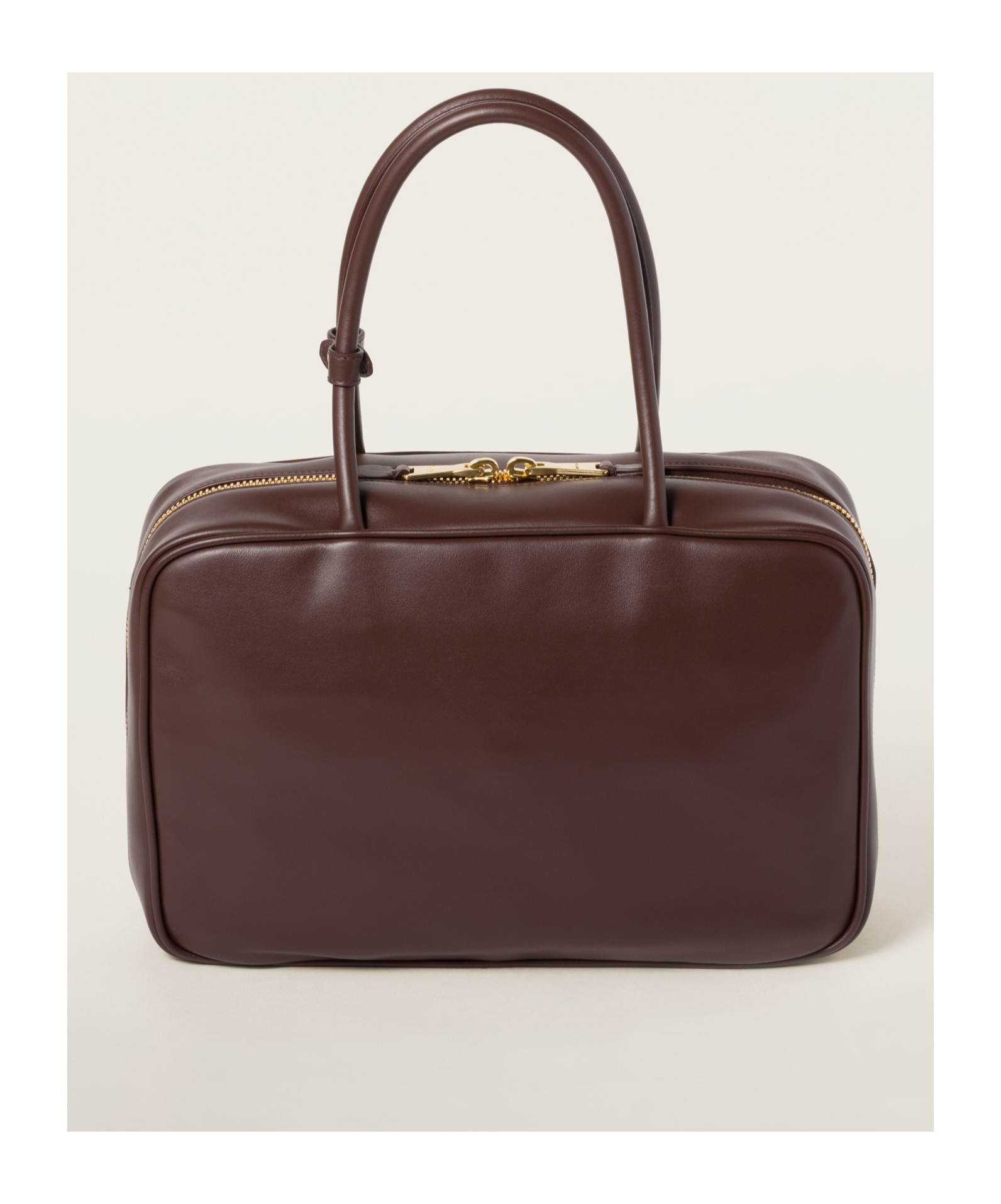 Shop Miu Miu Leather Beau Bag In Red