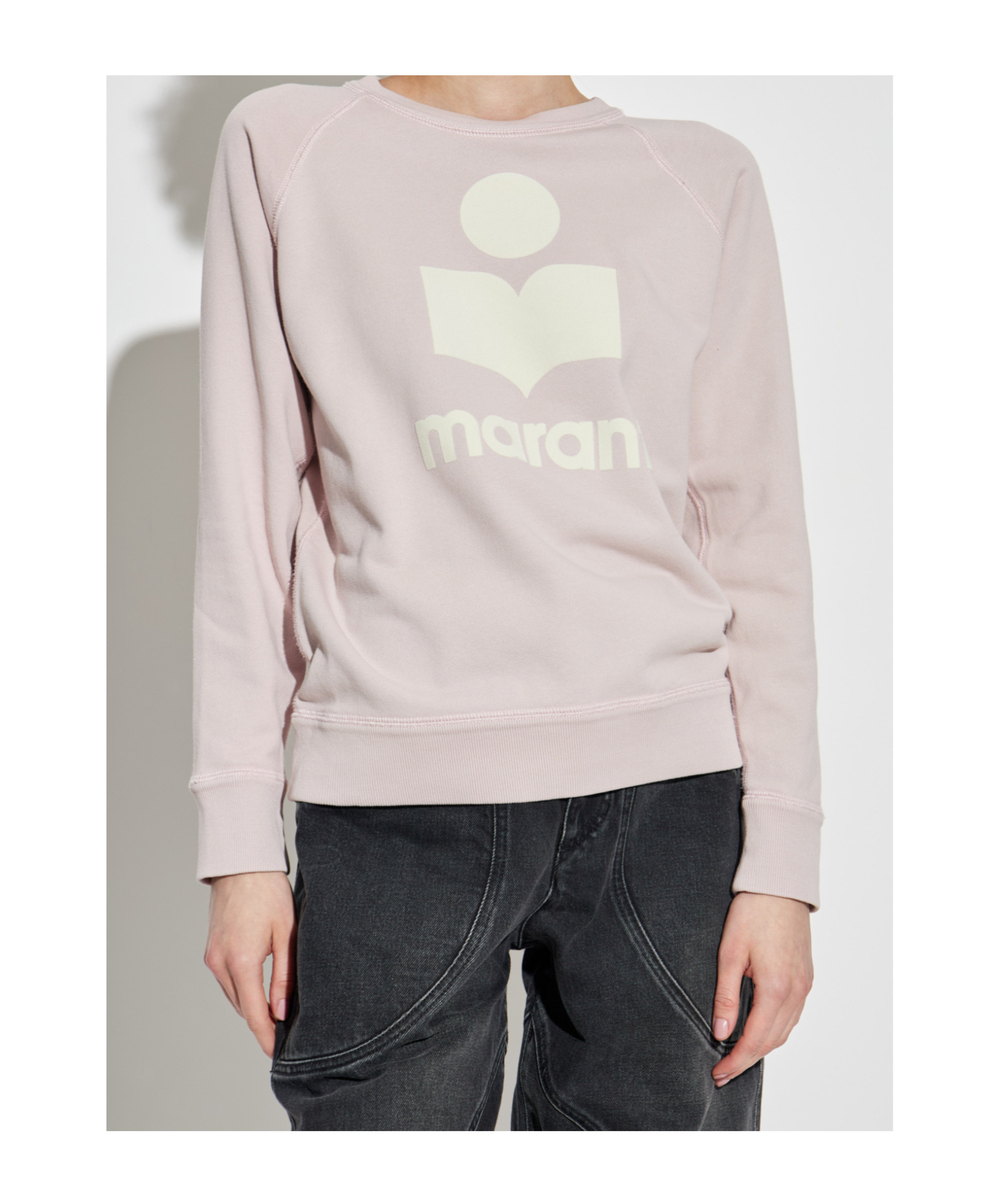 Isabel Marant Étoile Long Sleeve Sweatshirt In White