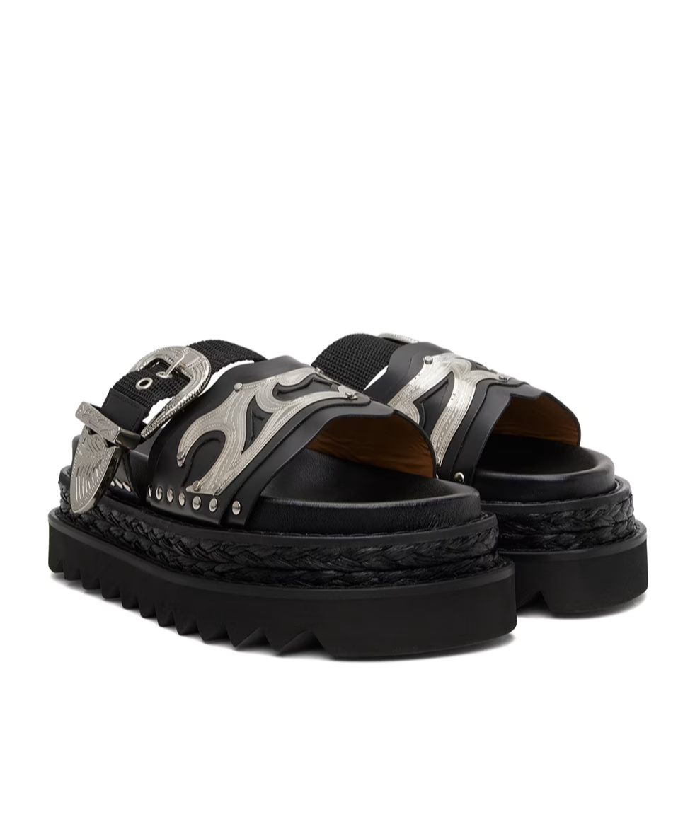 Toga Platform Platform Platform Slippers In Black