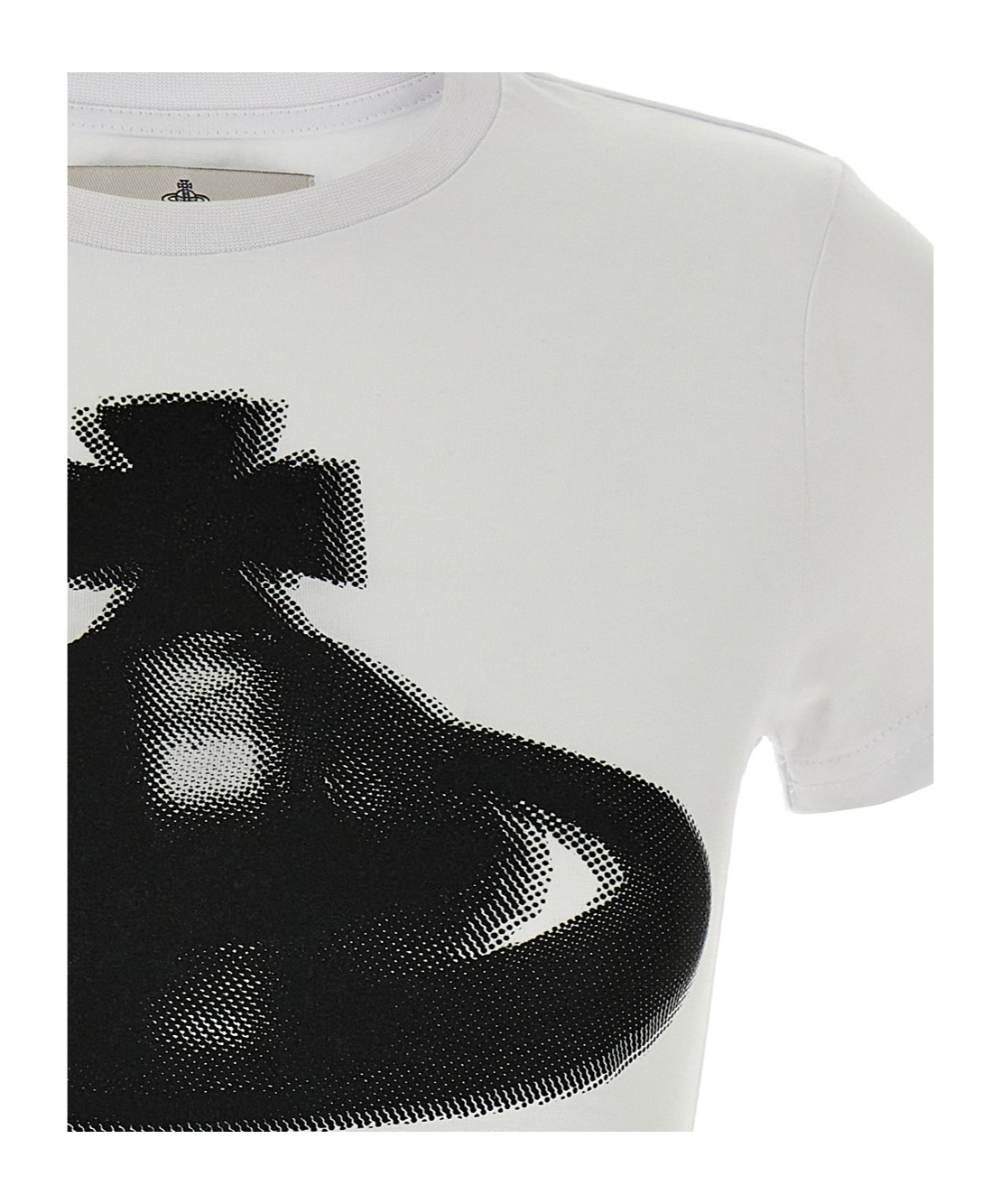 Shop Vivienne Westwood Orb Printed Crewneck T-shirt In White