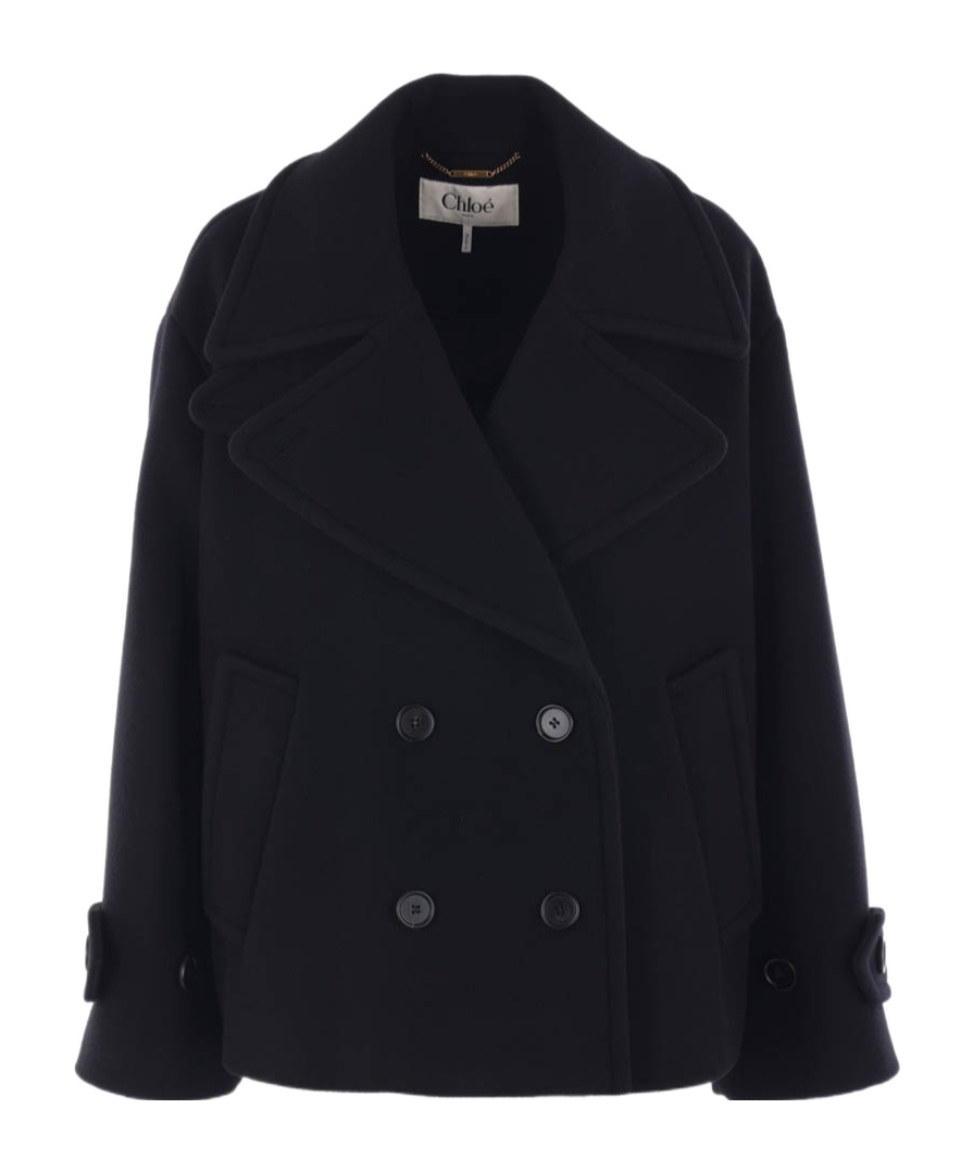 Chloé Double-breasted Notched Lapels Jacket Pockets
