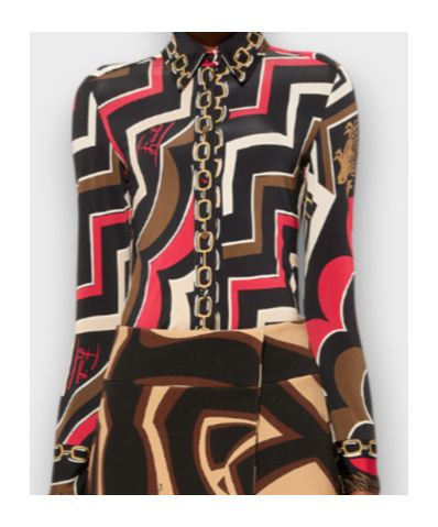 Pucci Istrice-print Shirt In Multi
