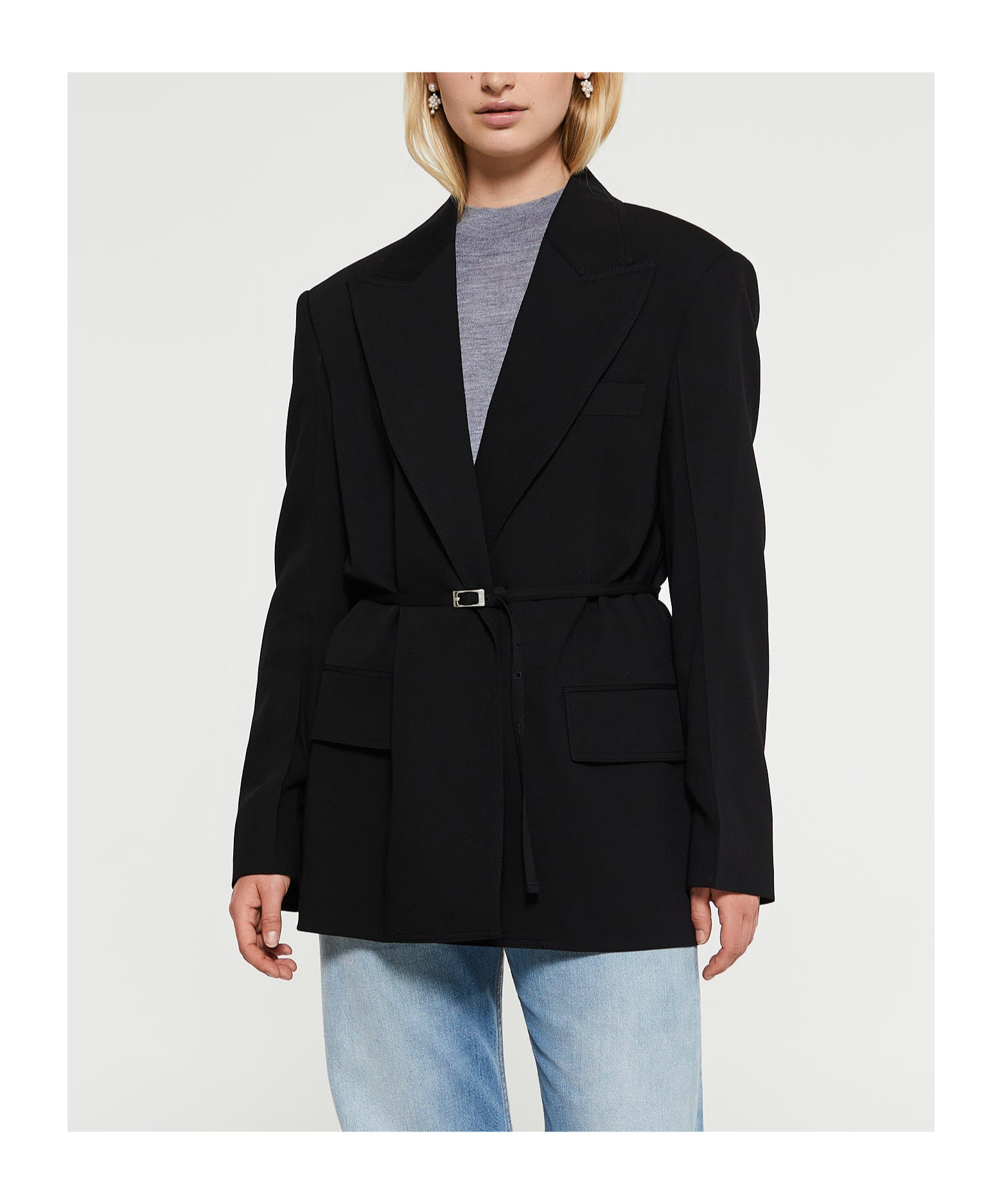 Acne Studios Jador Relaxed Fit Blazer In Black