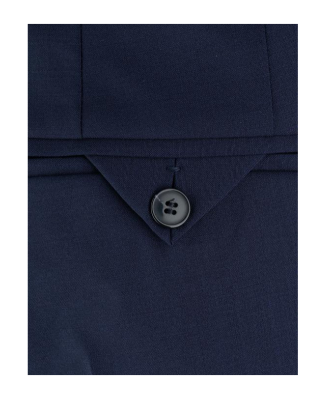 Hugo Boss Belt-loop Casual Pants In Blue