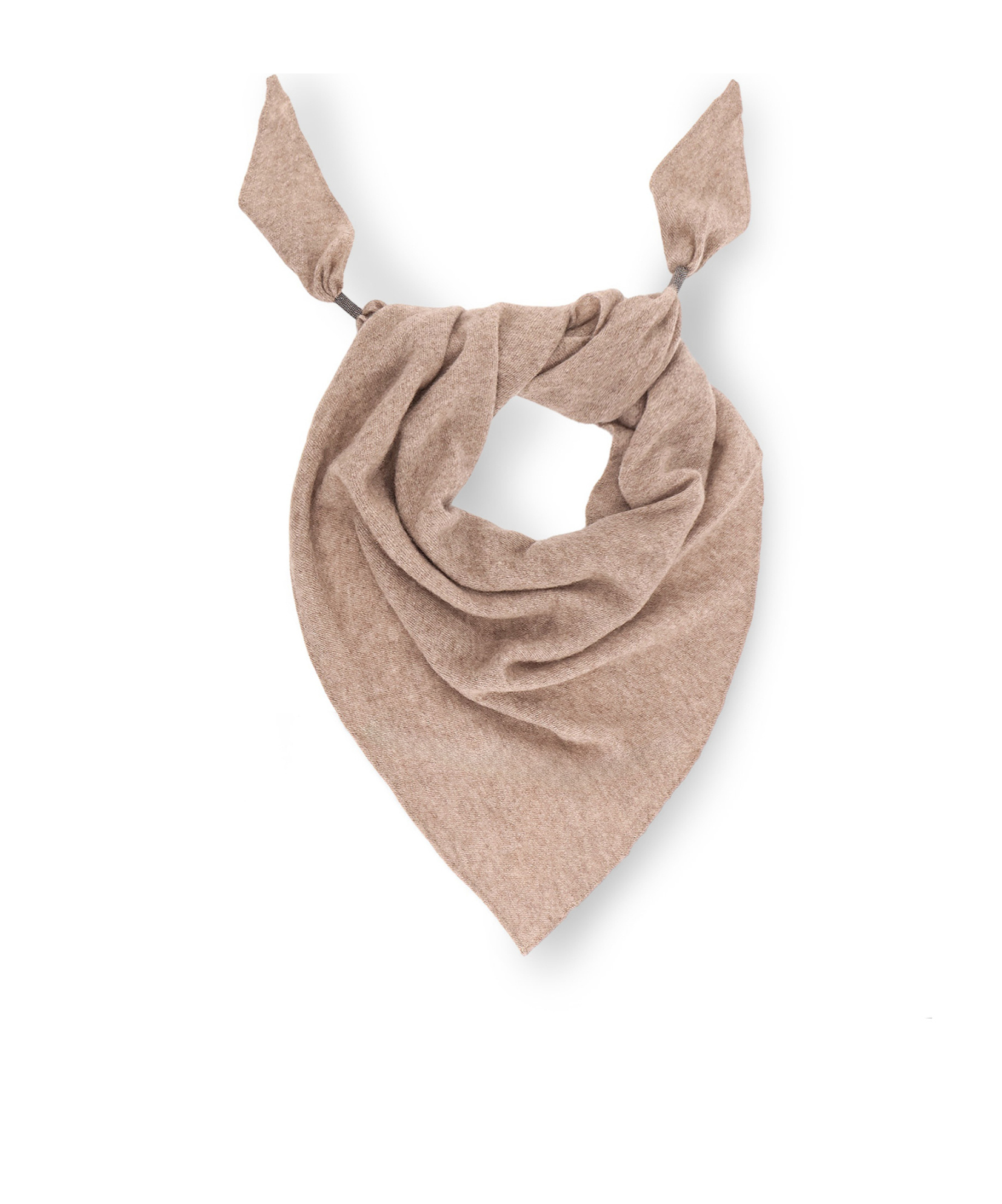 Brunello Cucinelli Women Cashmere Scarf With Monili Detail In Pink