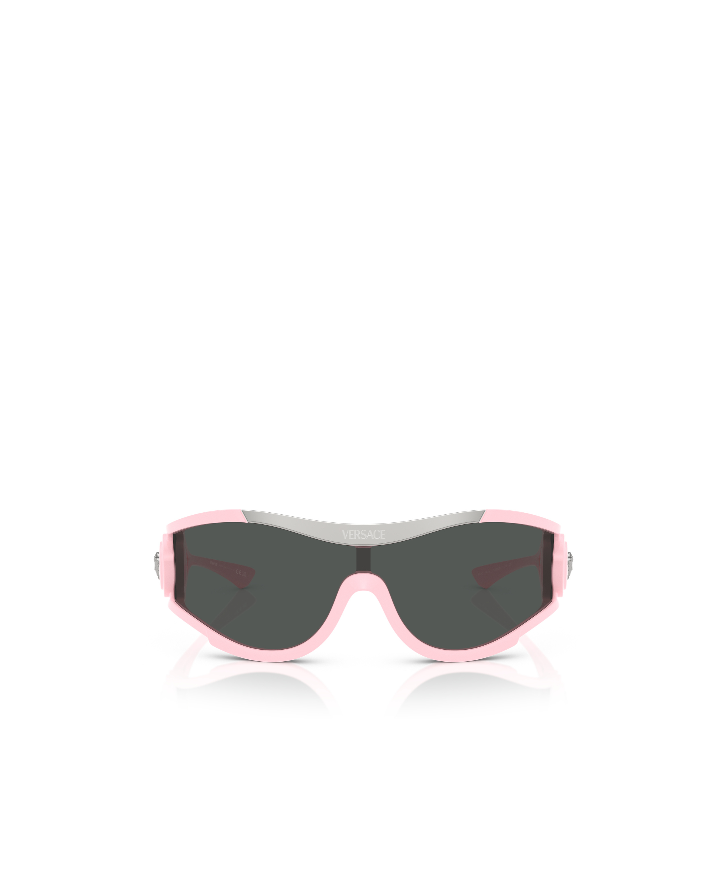 Versace Eyewear Shield-frame Sunglasses In Black