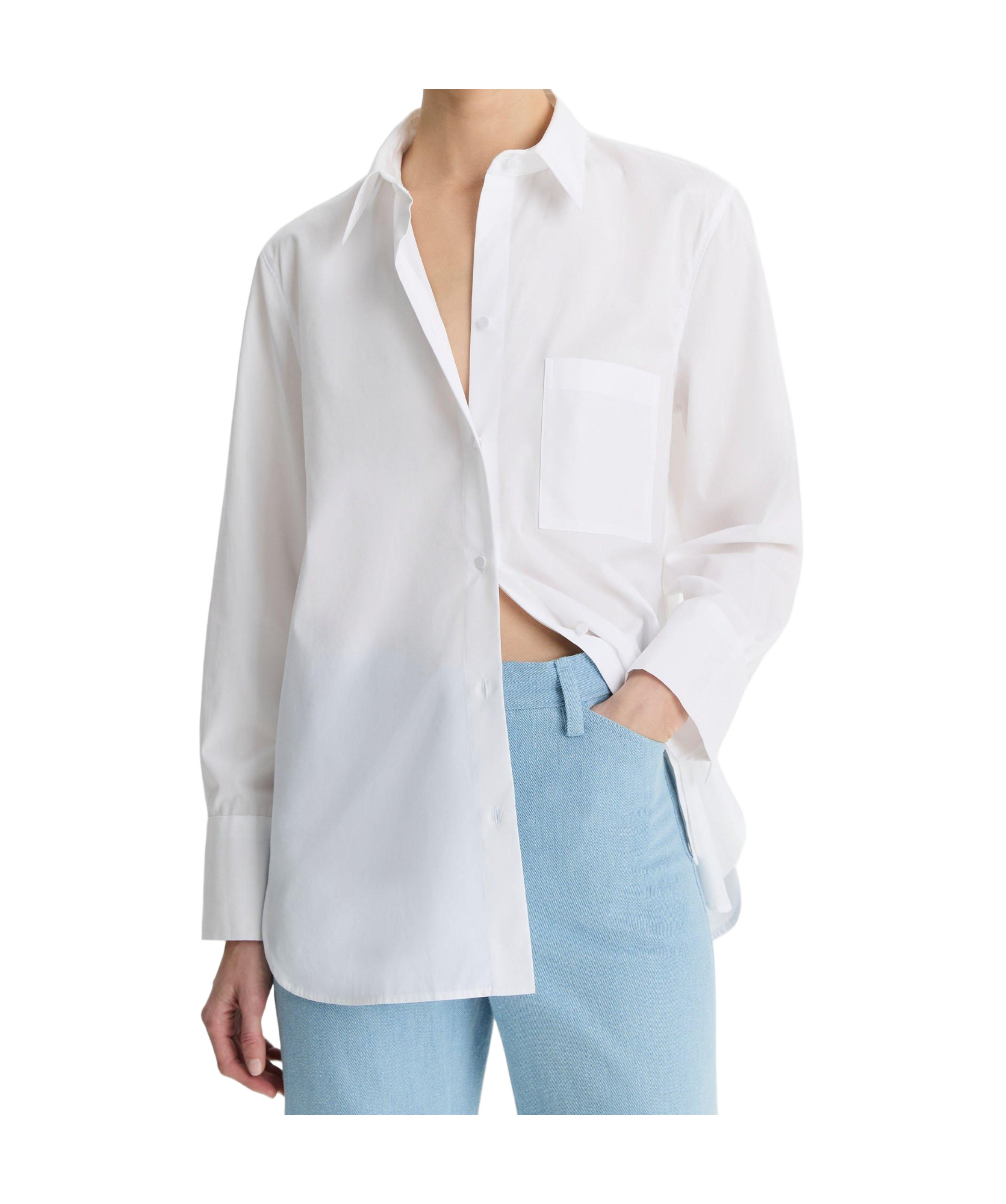 Vince Cotton Relaxed Straight Shirt