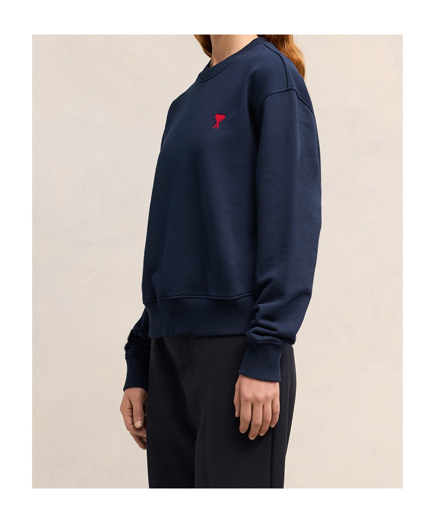 Ami Alexandre Mattiussi Long-sleeved Sweater In Black