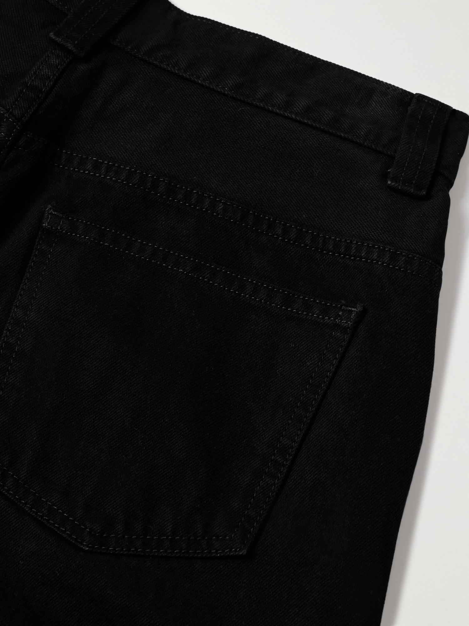 Khaite Vivian Straight-leg Ankle Jeans In Black