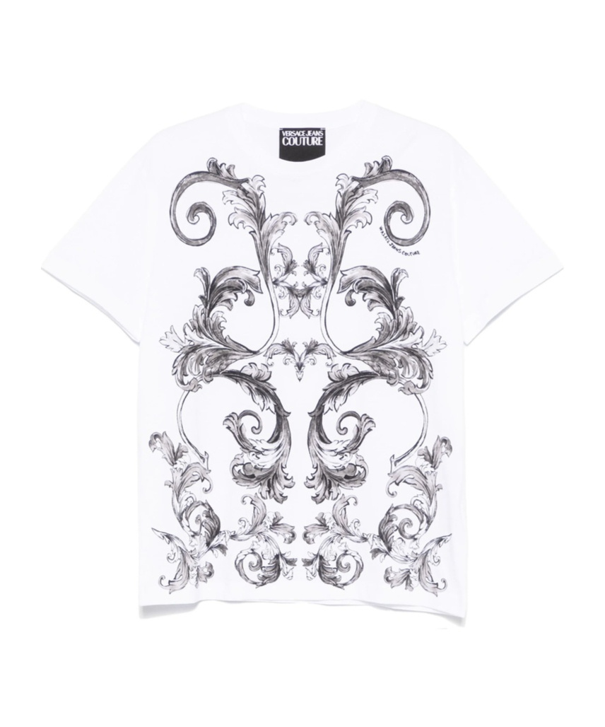 Versace Jeans Outline Barocco T-shirt In White