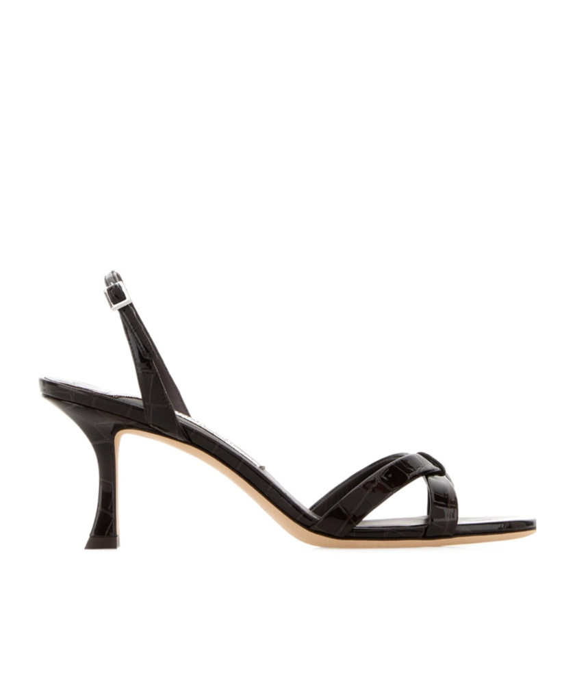 Jimmy Choo Adjustable High-heeled Sandals In Black