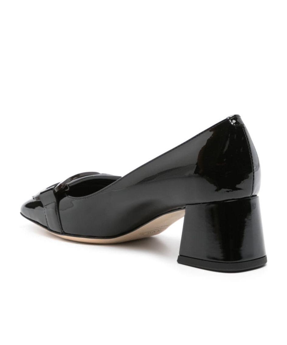TOD'S CHAIN-DETAIL PATENT PUMPS