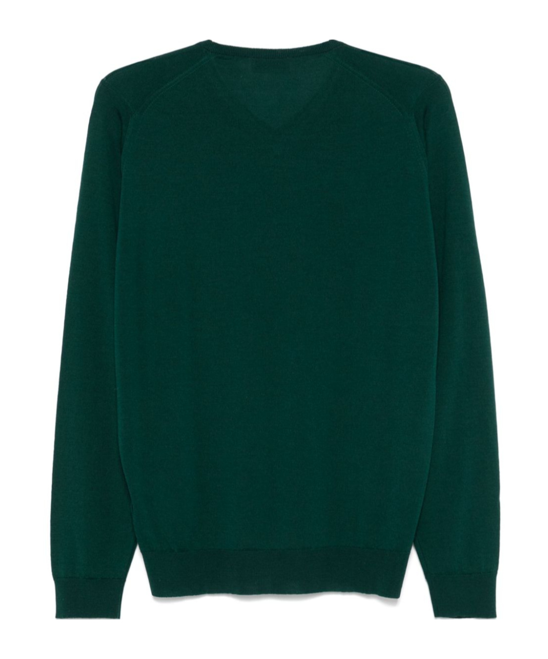 John Smedley V-neck Merino Wool Sweater In Green