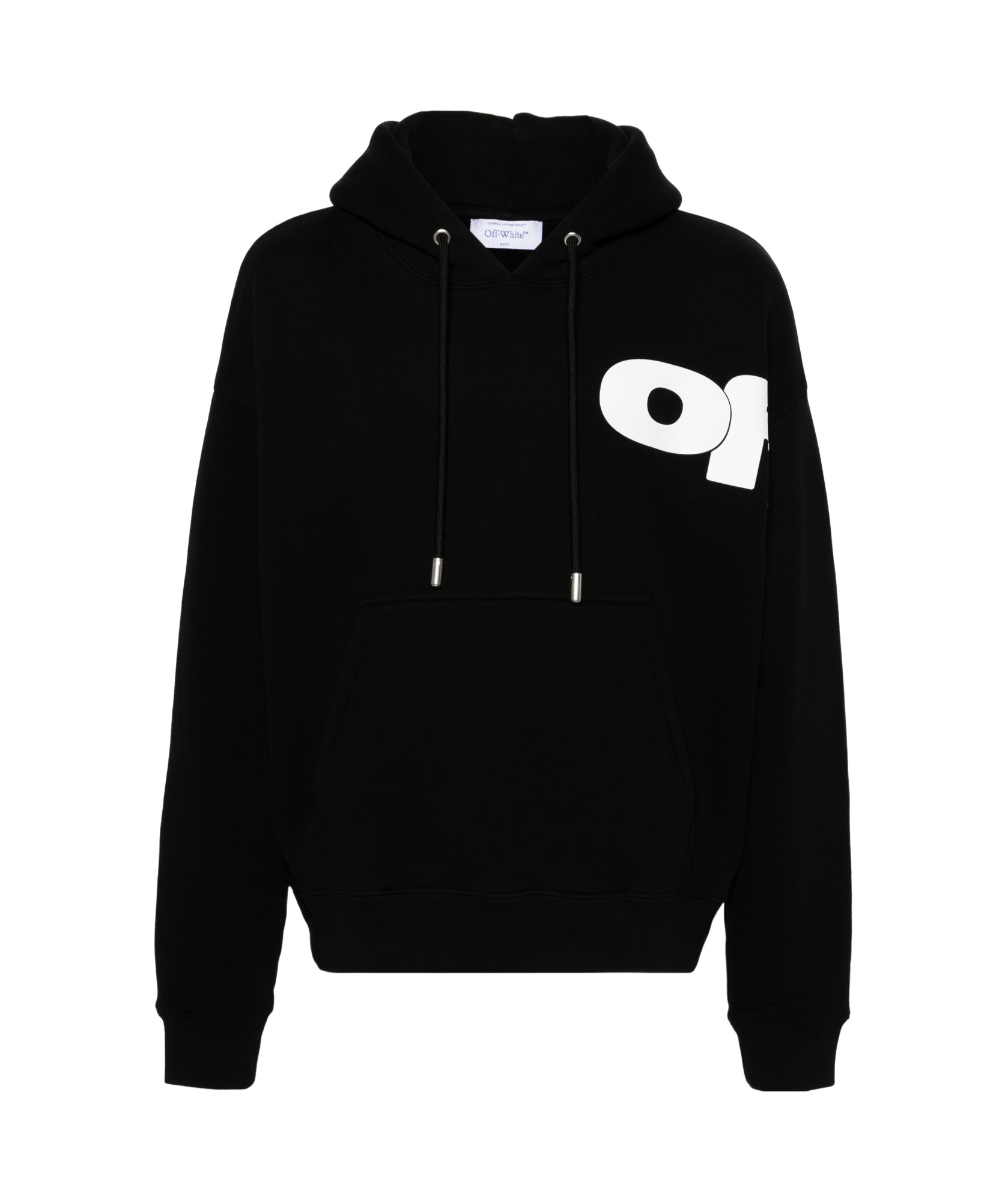 Off-white Shared Logo Skate Hoodie In Black