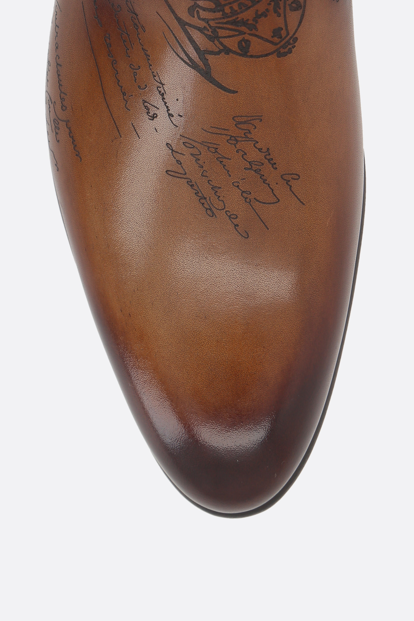 Berluti Round Toe Loafers In Brown