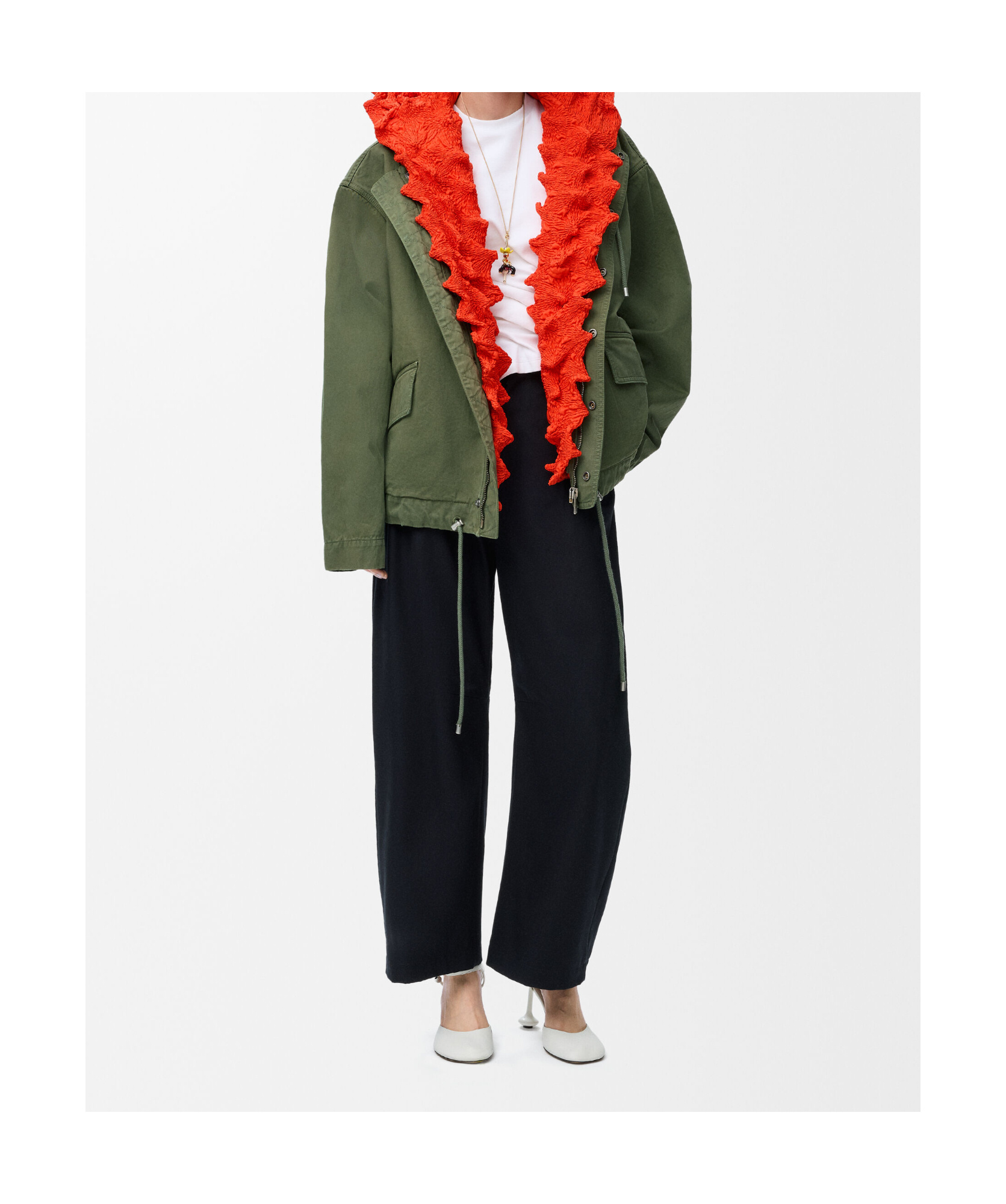 Loewe Parka In Cotton In Multi