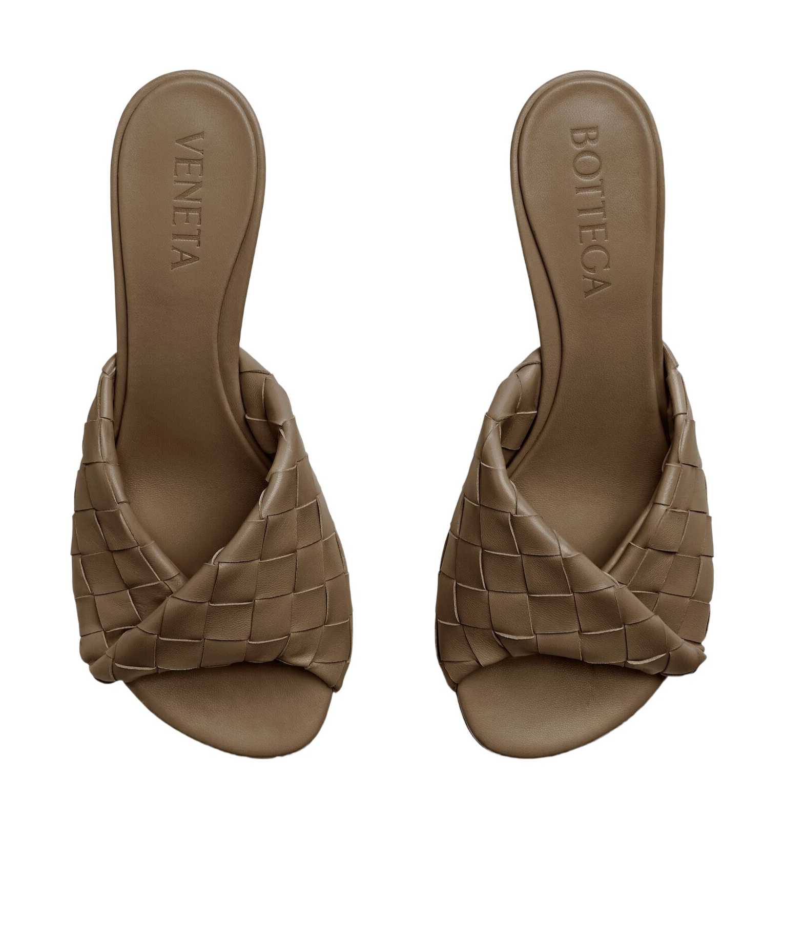 Bottega Veneta Round-headed High-heeled Sandals In Green