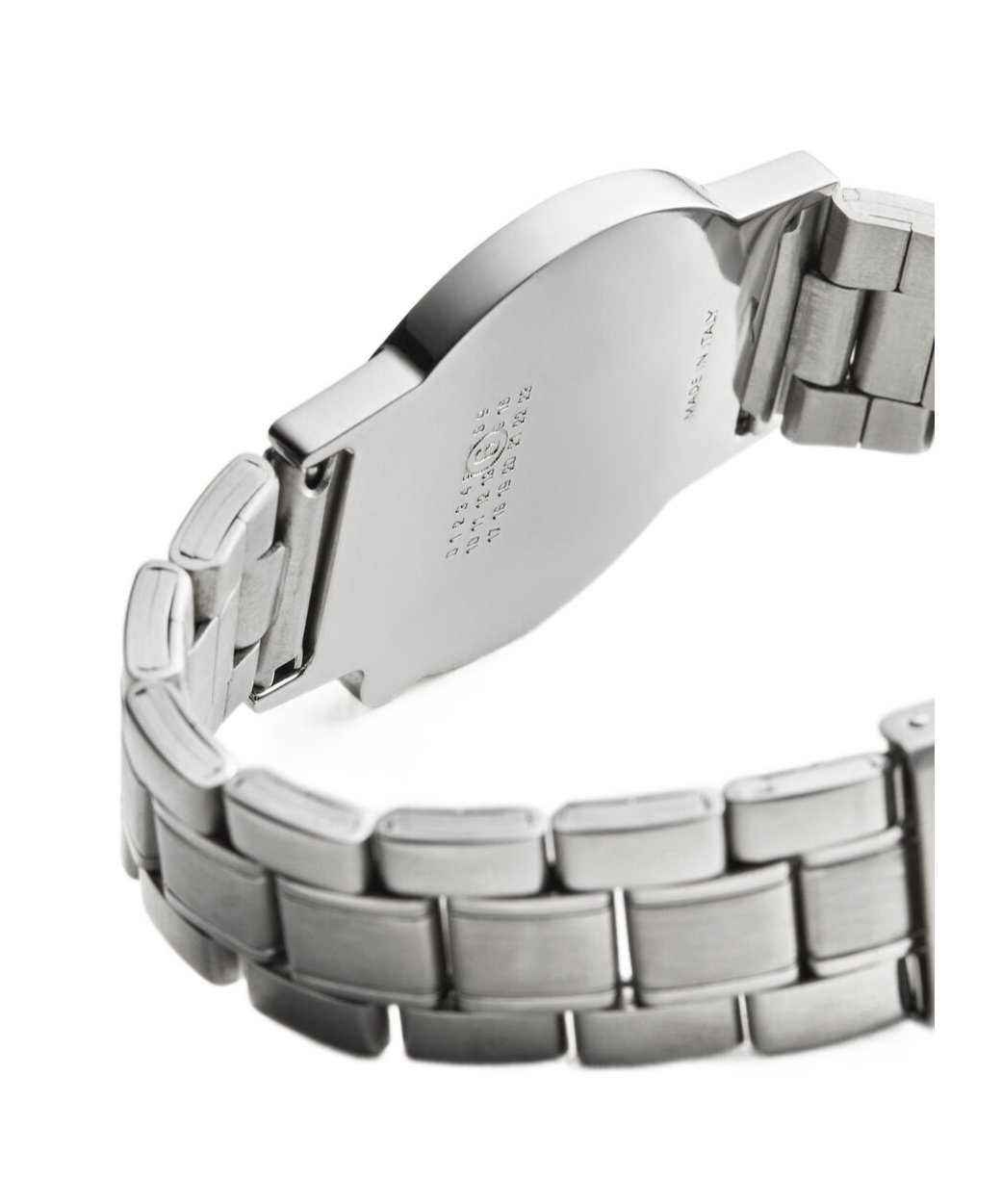Mm6 Maison Margiela Mirror-faced Metal Bracelet In Silver