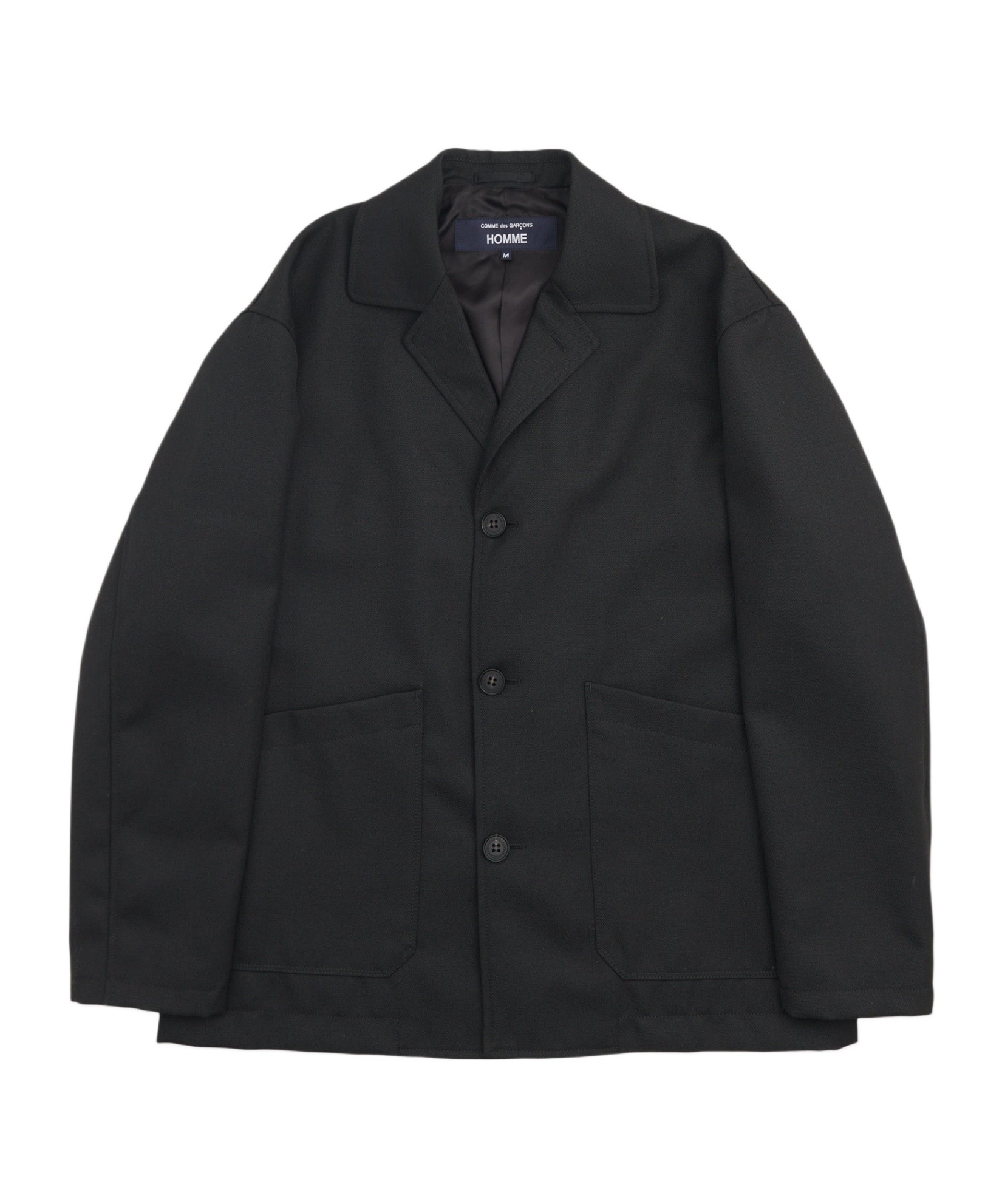 Comme Des Garçons Long-sleeved Casual Jacket In Black