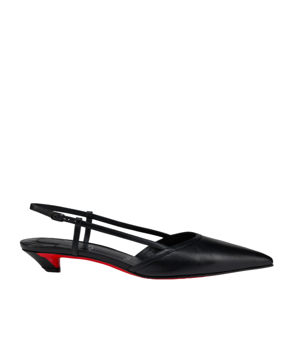Christian Louboutin Miss Z Slingina 25 Leather Slingback Pumps In Black