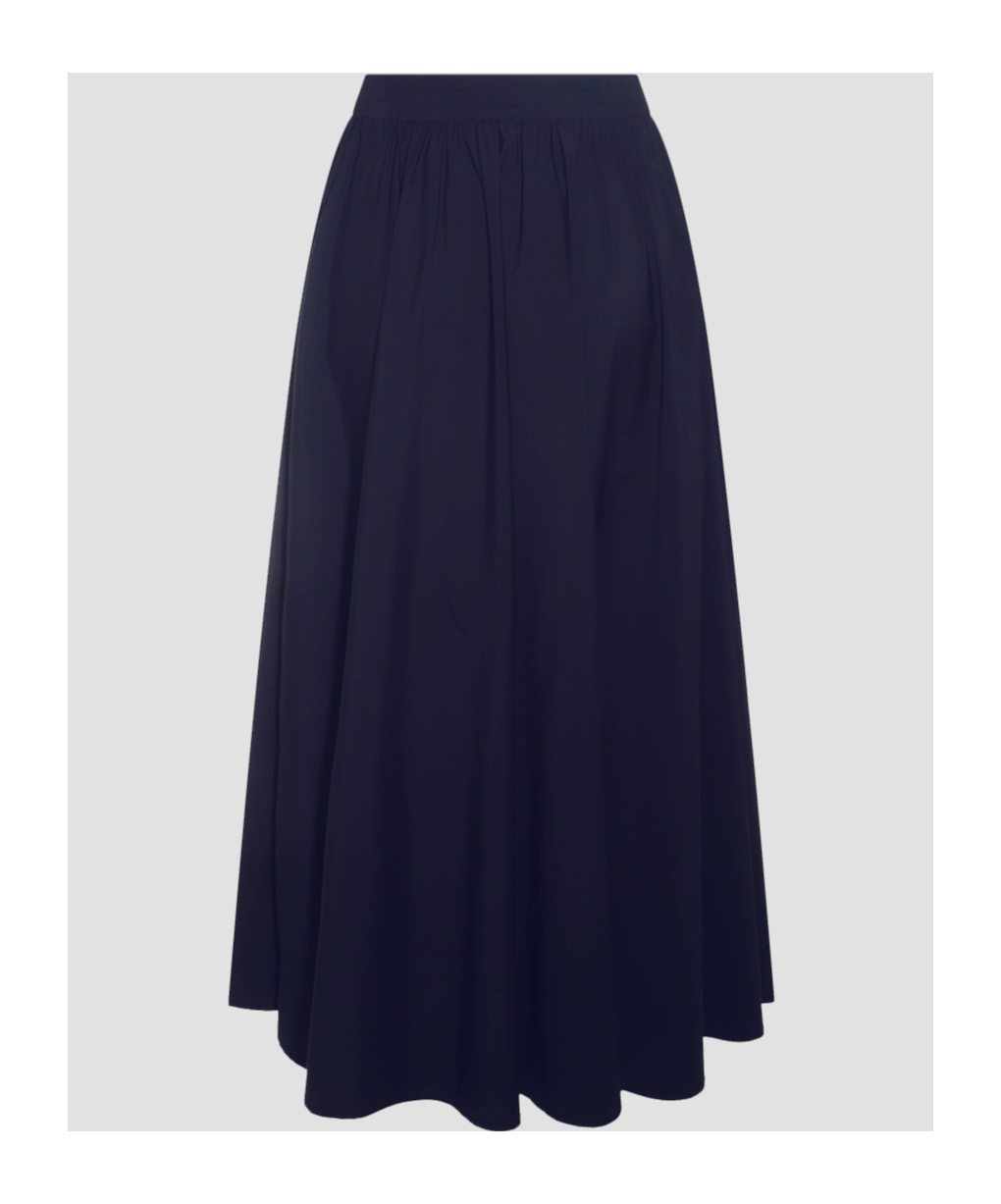 Shop Herno Drawstring Pleat Detailed Skirt In Black