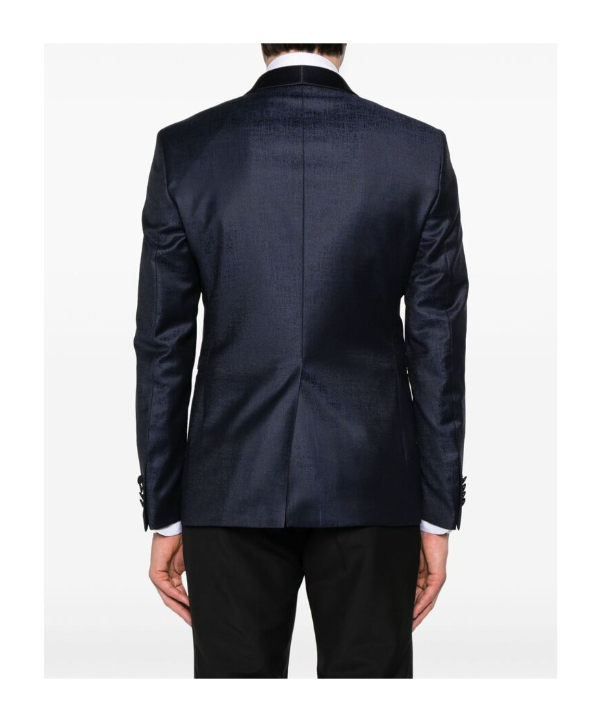 Shop Tagliatore Double-breasted Blazer In Black