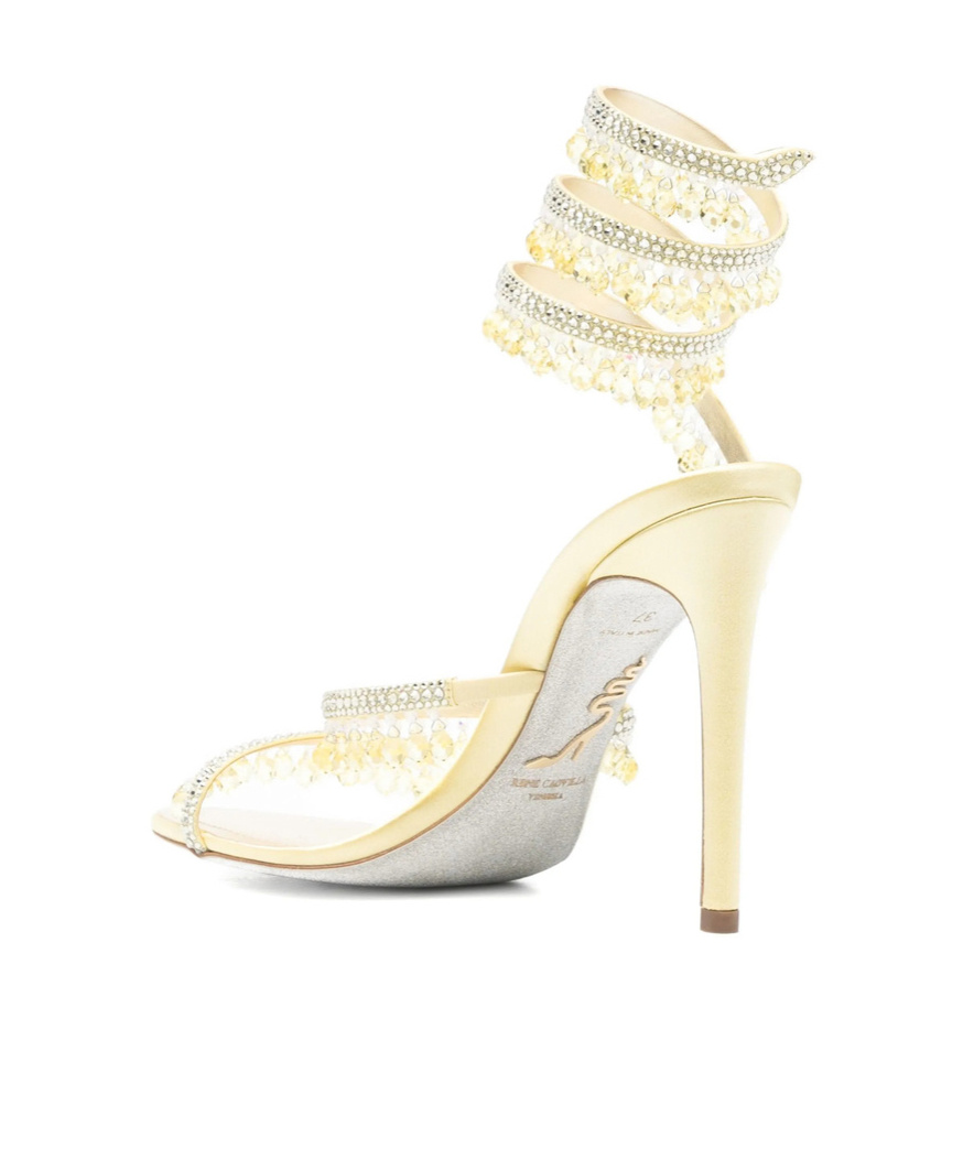 René Caovilla Caovilla High-heeled Sandals In Gold