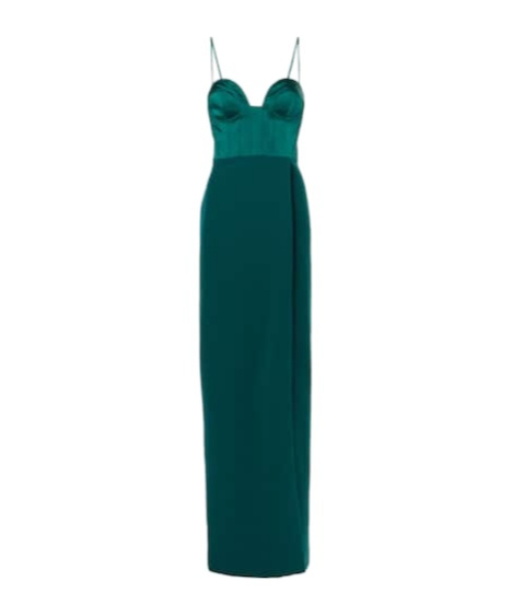 Safiyaa London Leonal Gown In Green
