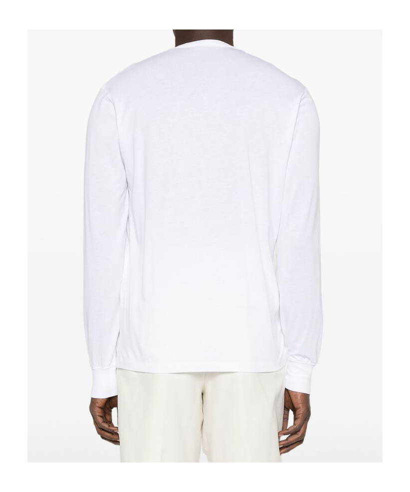 Tom Ford Slim-fit Ribbed Stretch Lyocell And Cotton-blend Henley T-shirt In White
