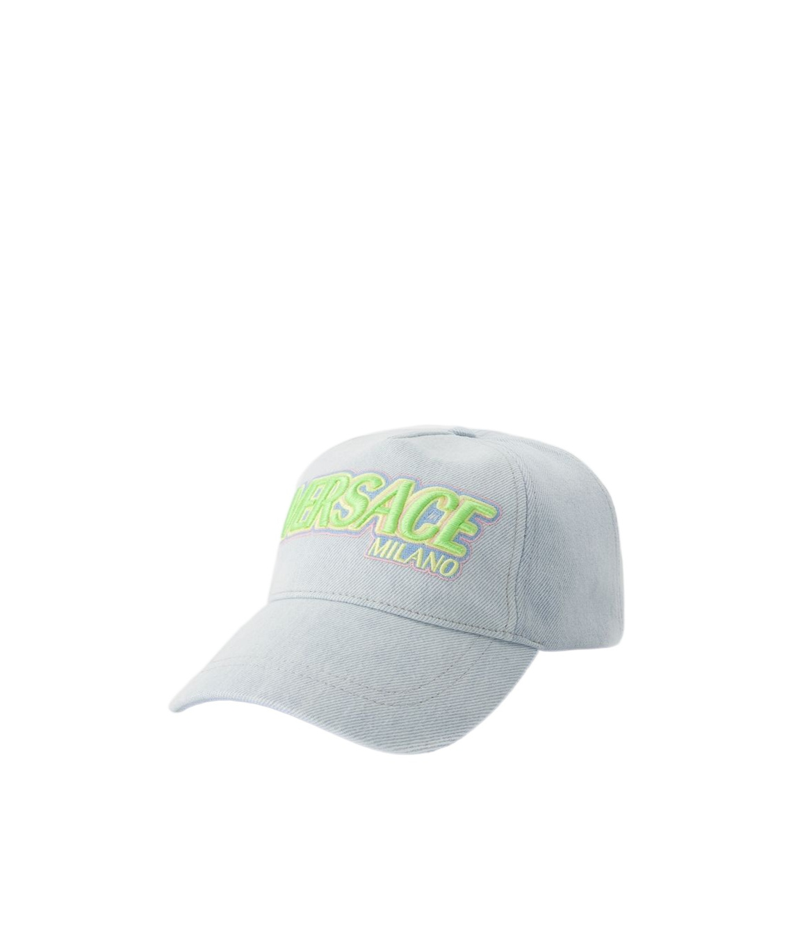 Versace Men's Racing Logo Embroidered Baseball Cap In Gray