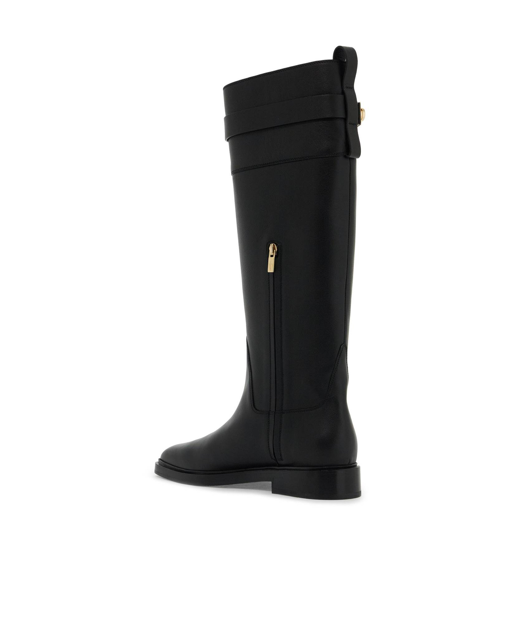 Shop Ferragamo Buckle-detailing Boots In Black