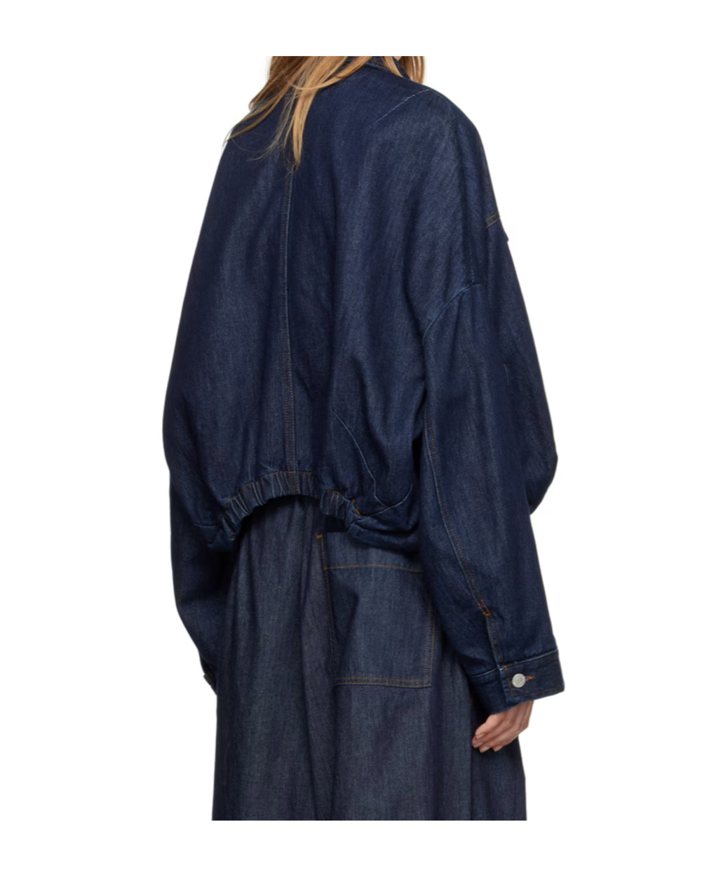 Dries Van Noten Cotton Denim Vesto Jacket In Black