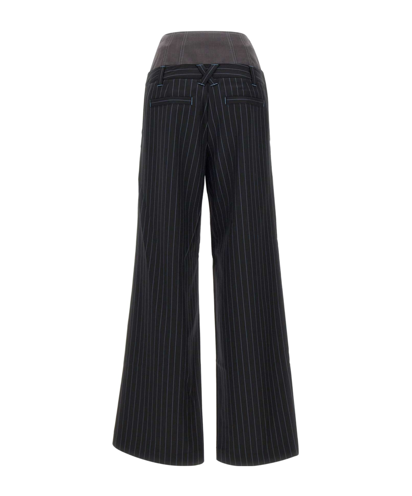 Shop Andersson Bell Lace-up Double Waist Trousers In Black