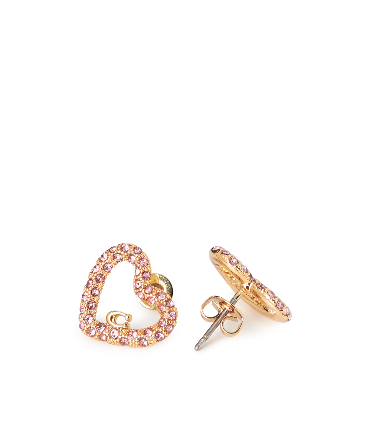 COACH HEART-SHAPED EARRINGS