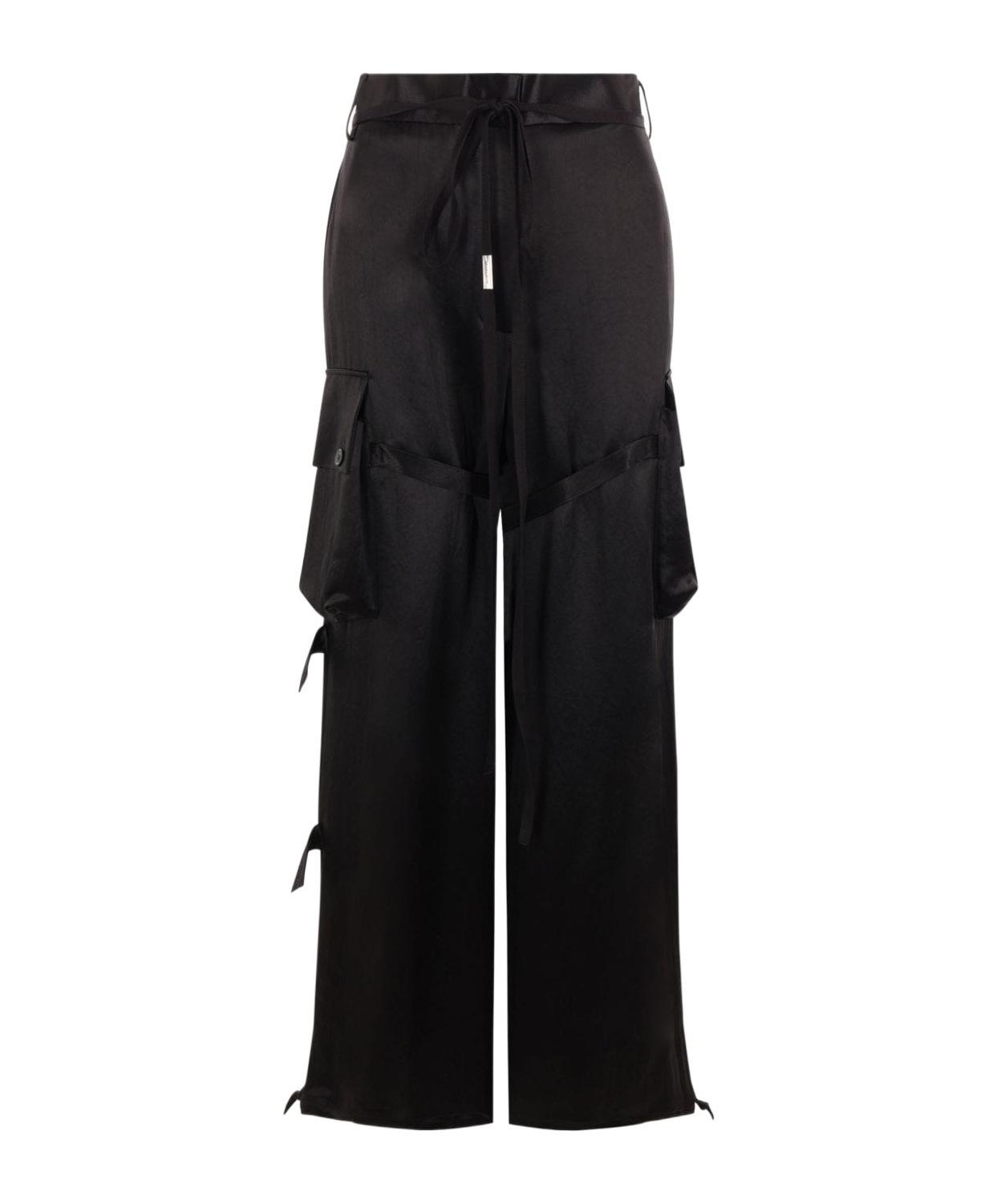 Ann Demeulemeester Straight-leg Cargo Trousers In Black