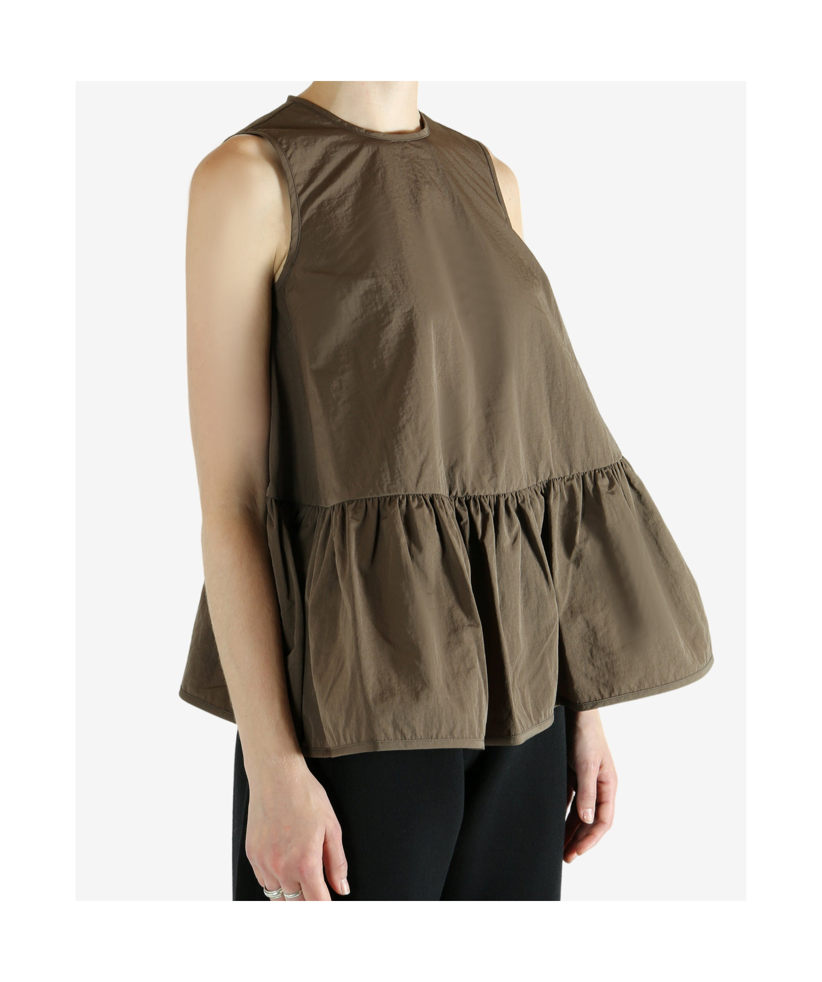 Cecilie Bahnsen Sleeveless Tops In Brown