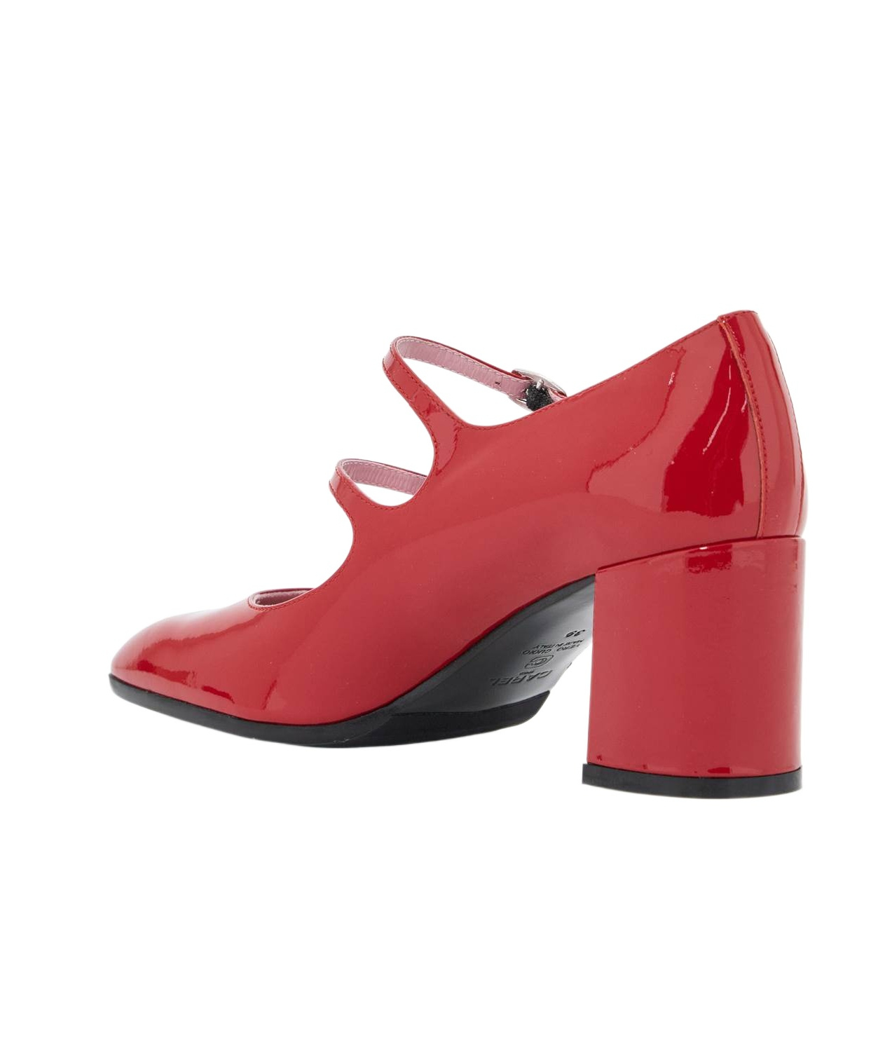 Carel Paris Carel Alice Mary Jane Block Heel Pumps In Red