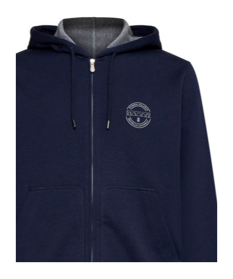 Brunello Cucinelli Logo-printed Zipped Drawstring Hoodie In Black