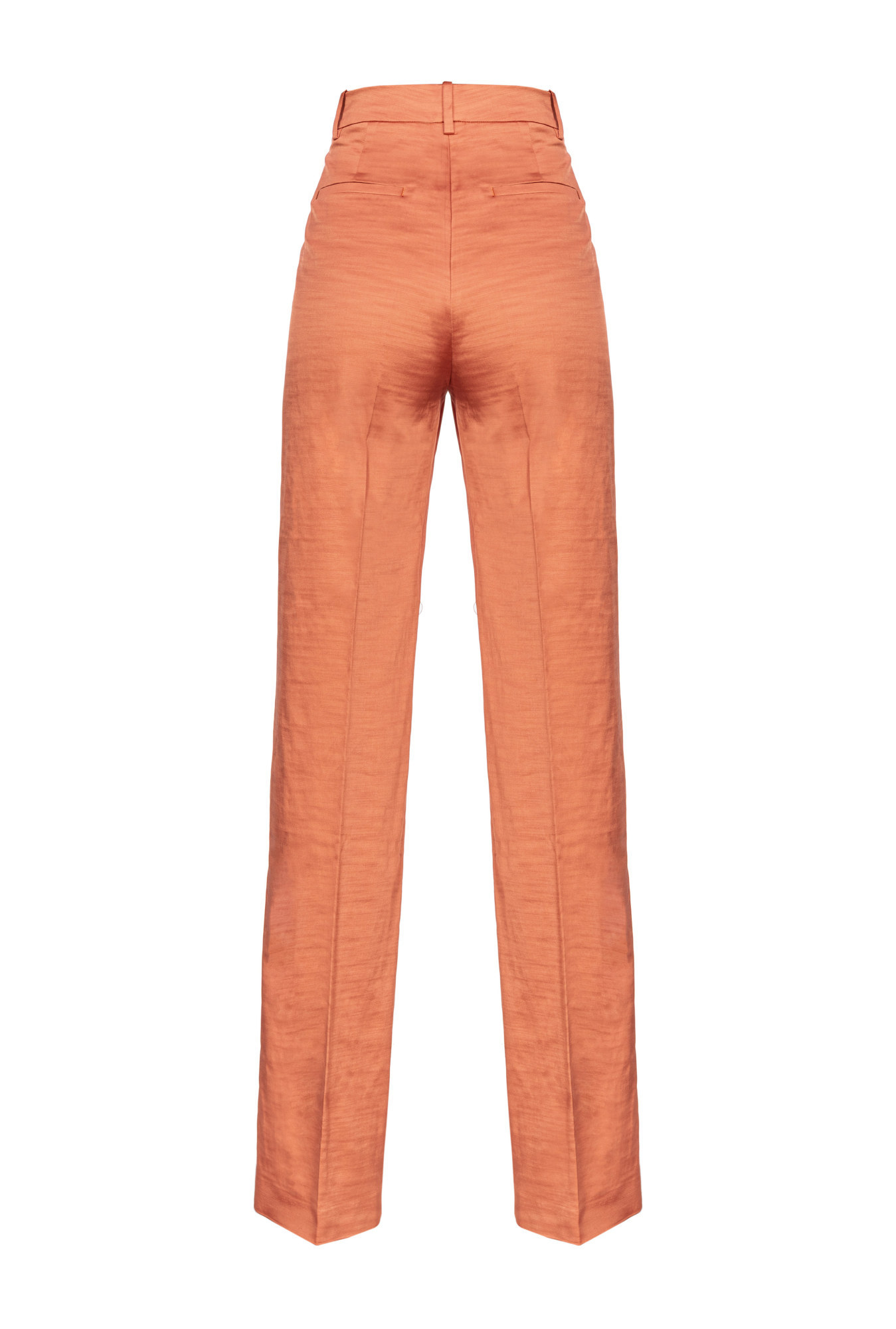 Pinko Straight-leg Tailored Pants In Orange
