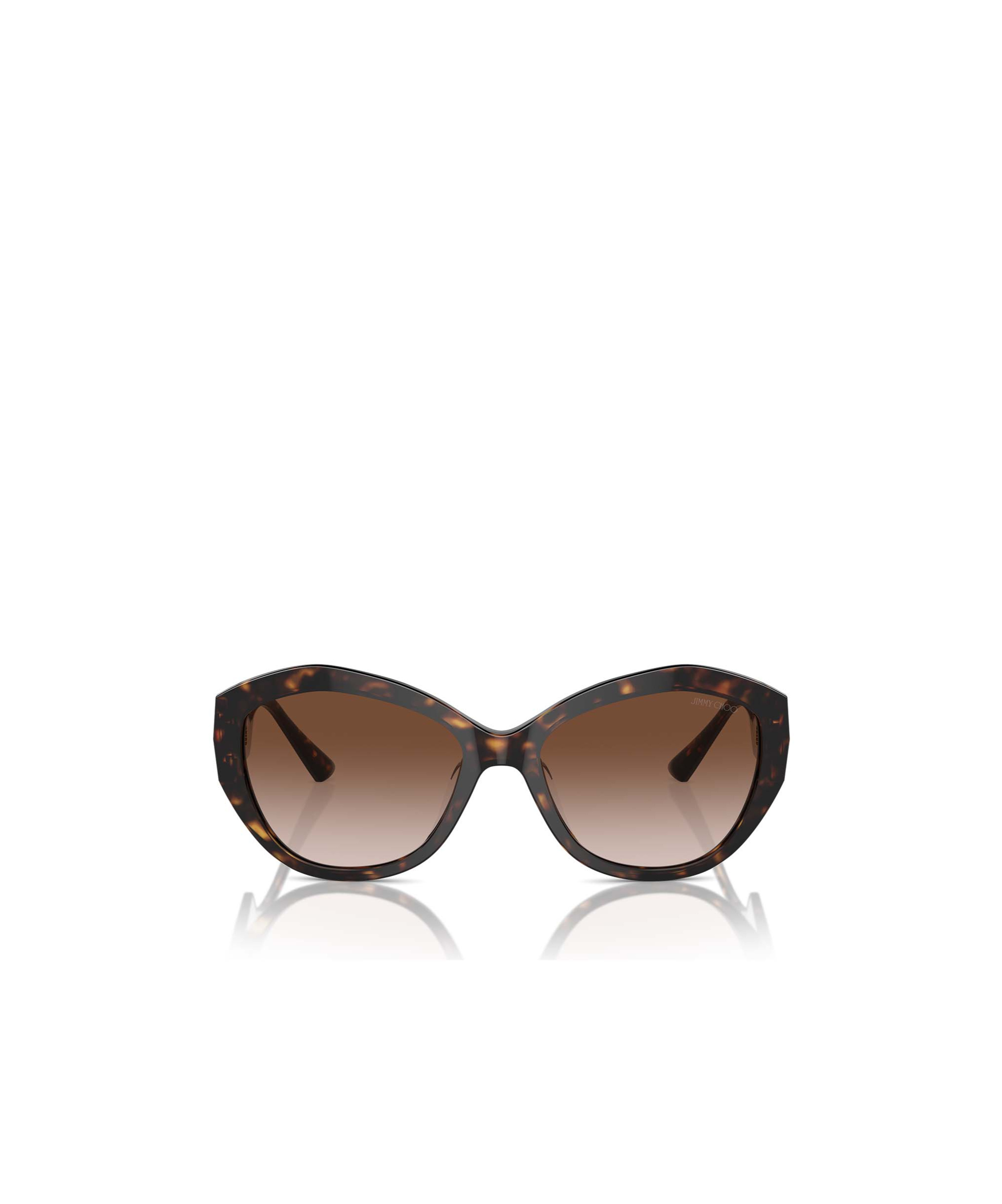 Jimmy Choo Geometric Sunglasses In Brown