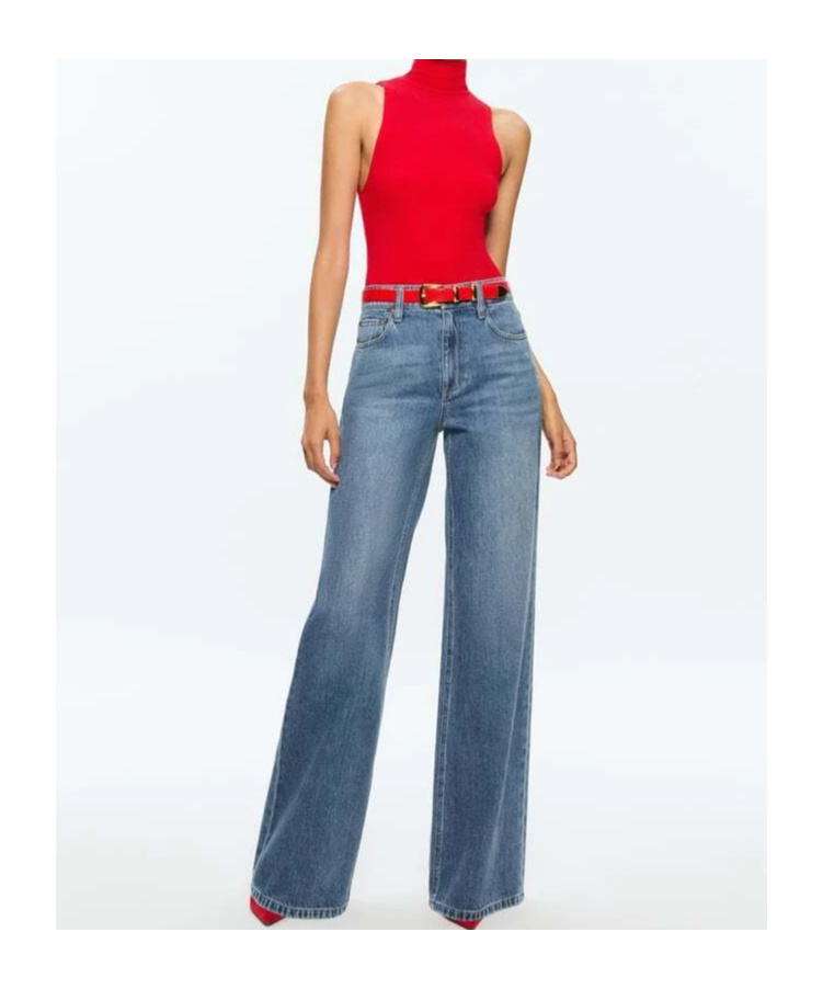Alice And Olivia Darcey Tank Top In Red