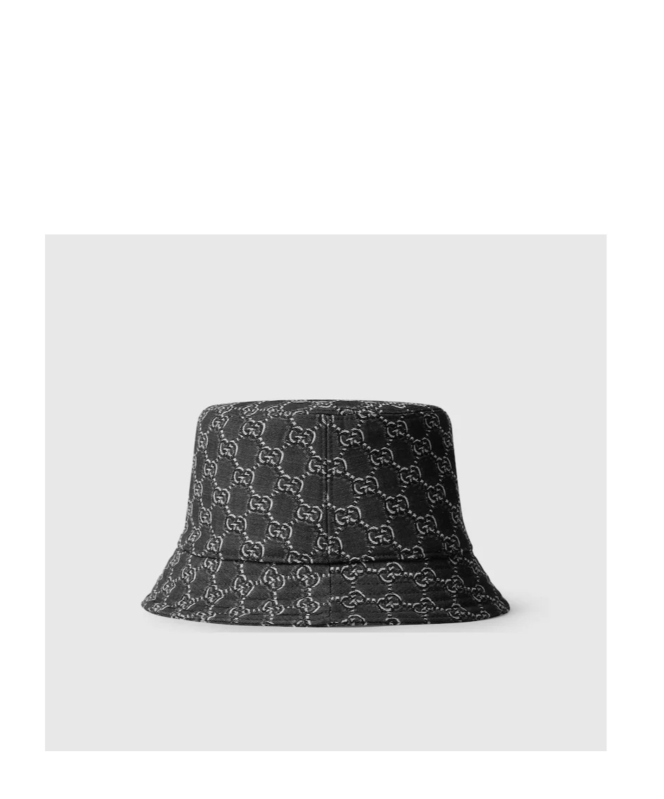 Gucci Gg Canvas Fisherman Hat In Black