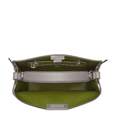 Fendi Peekaboo X-lite Small Shoulder Bag In Gray