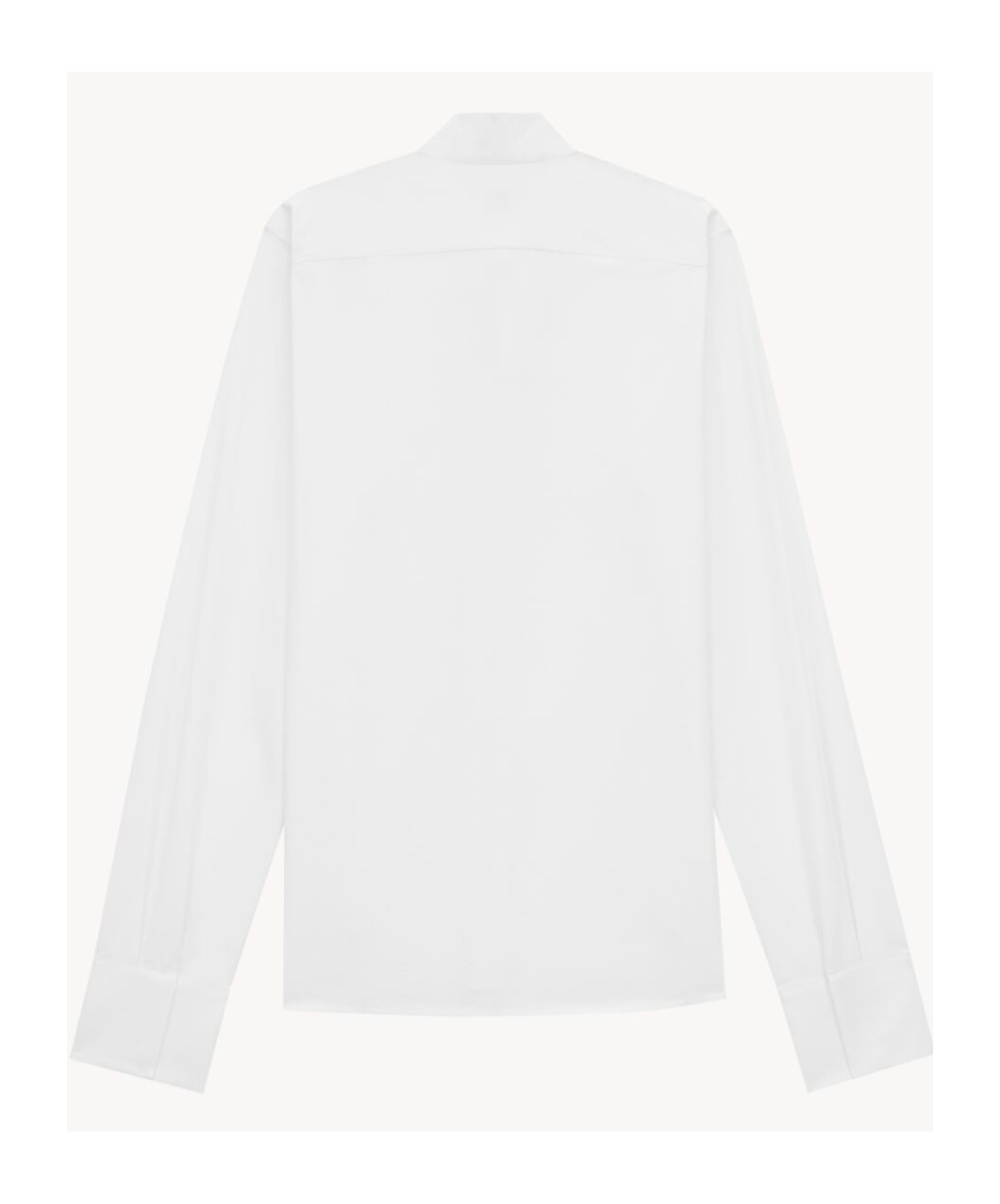 Saint Laurent Long-sleeve Cotton Shirt In White
