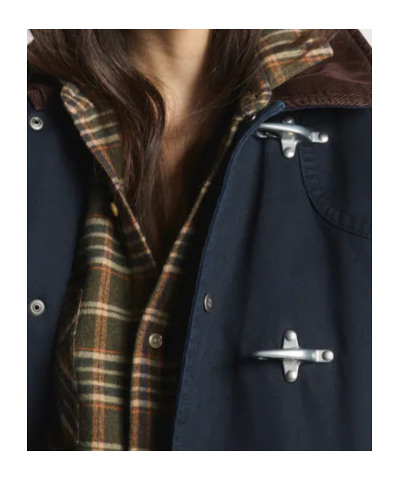 Fay 4 Ganci Cotton Jacket In Blue