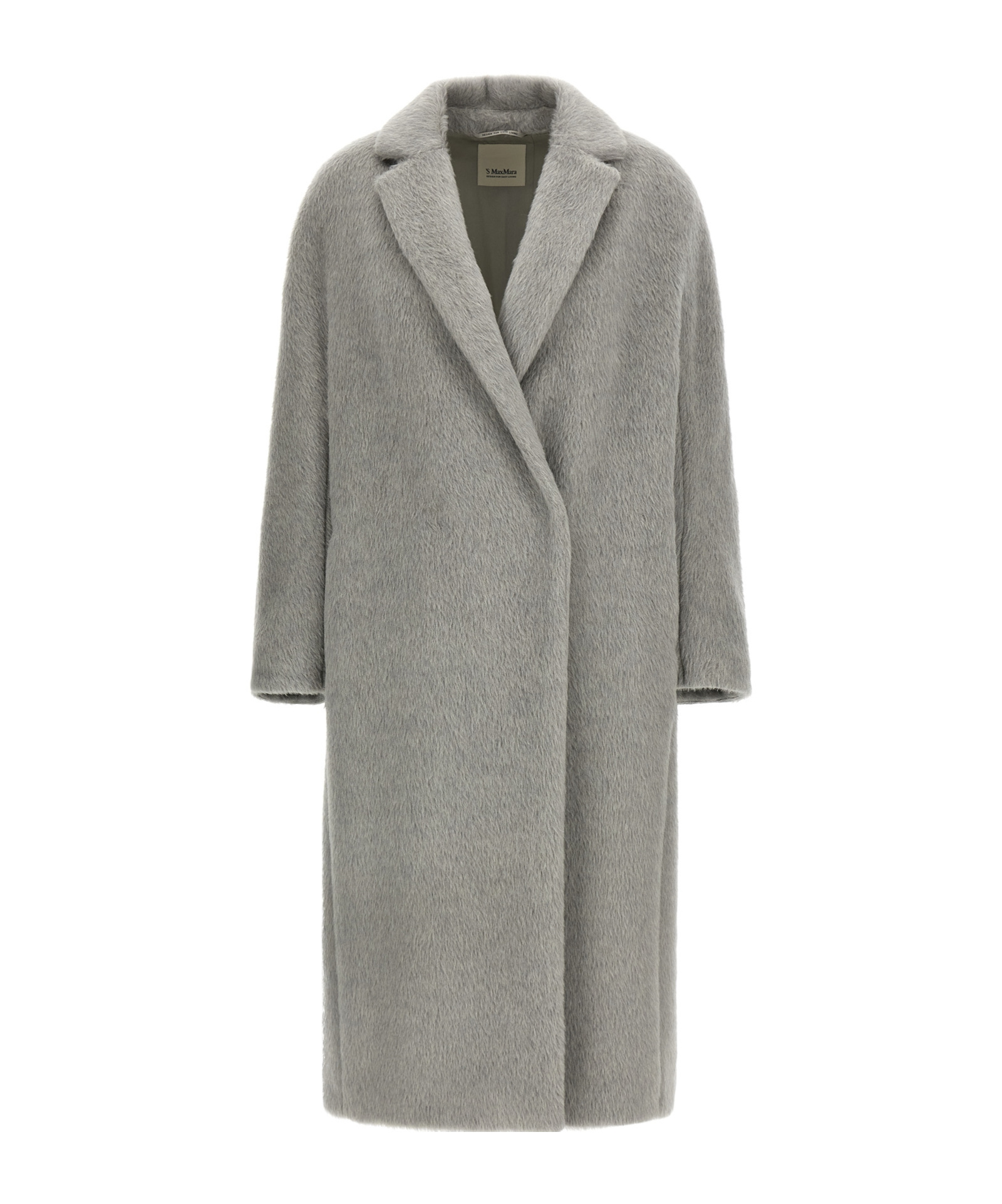 Max Mara Long-sleeved Coat In Gray