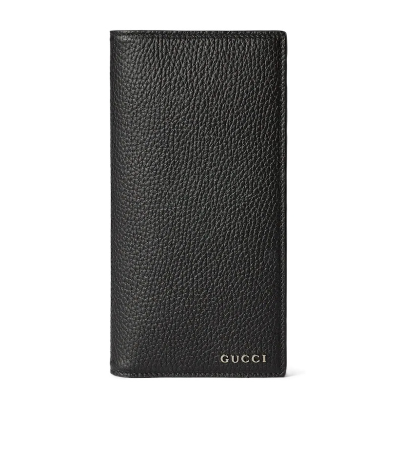 Gucci Logo Long Wallet In Black