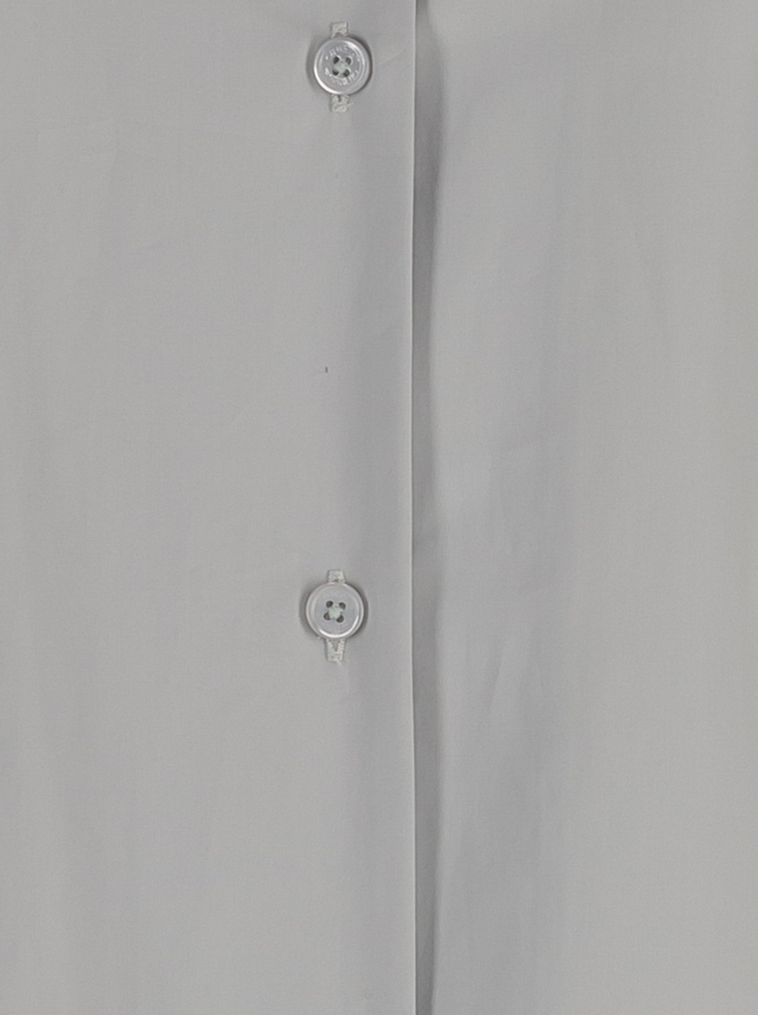 Off-white Cotton Shirt With Straps And Metal Buckle In Gray