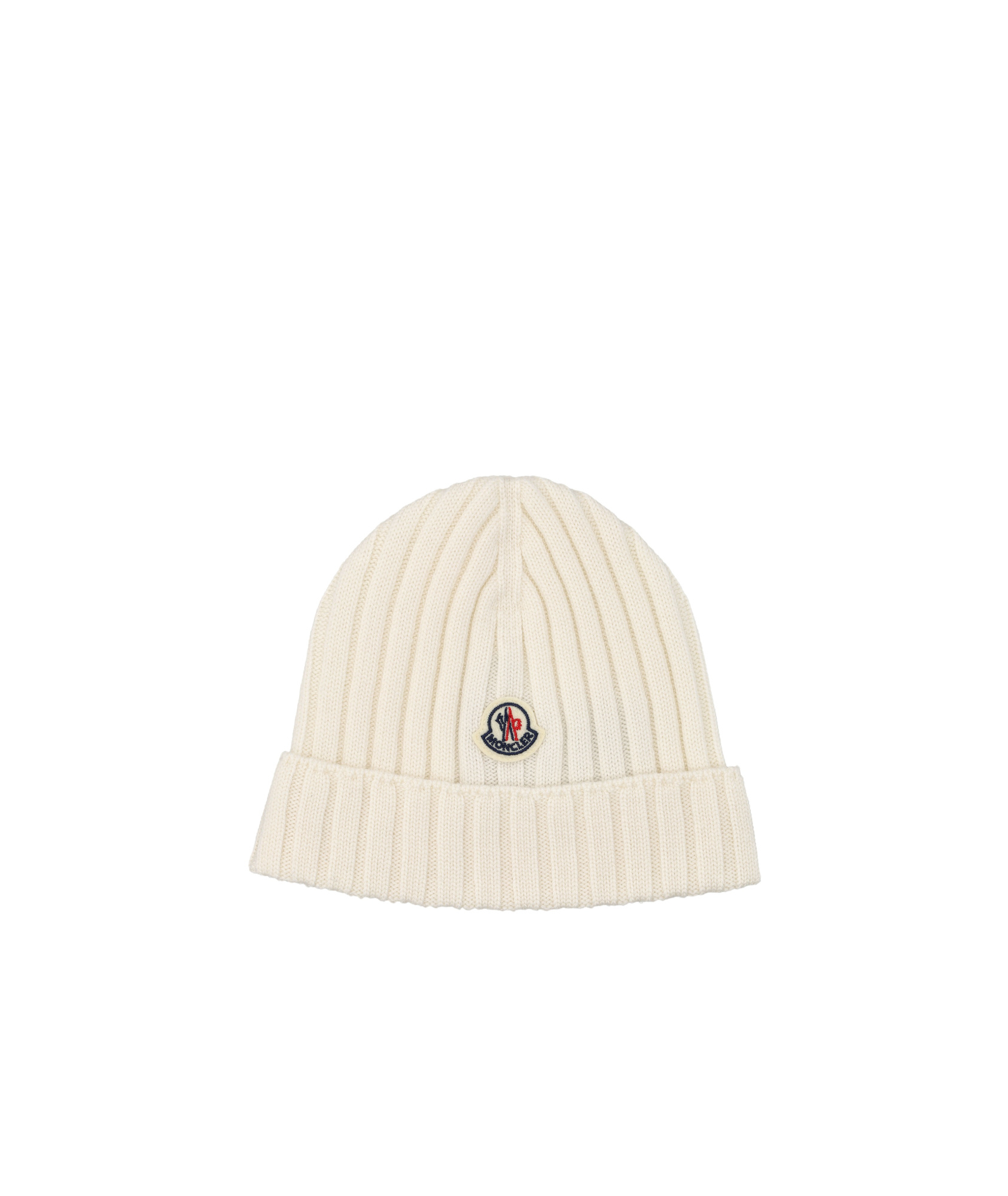 Moncler Logo Hat In White