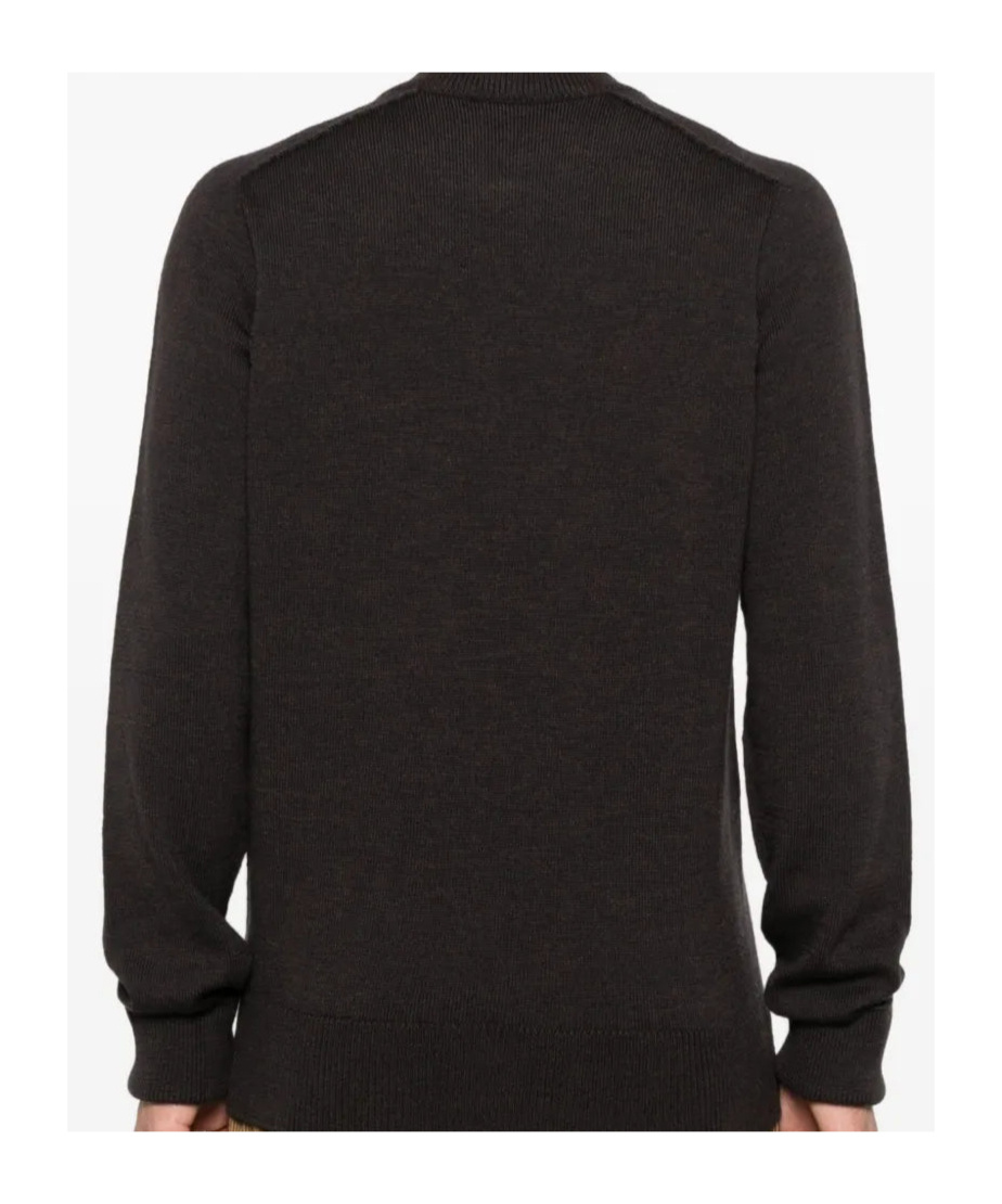 Studio Nicholson Round-neck Wool Sweater In Black